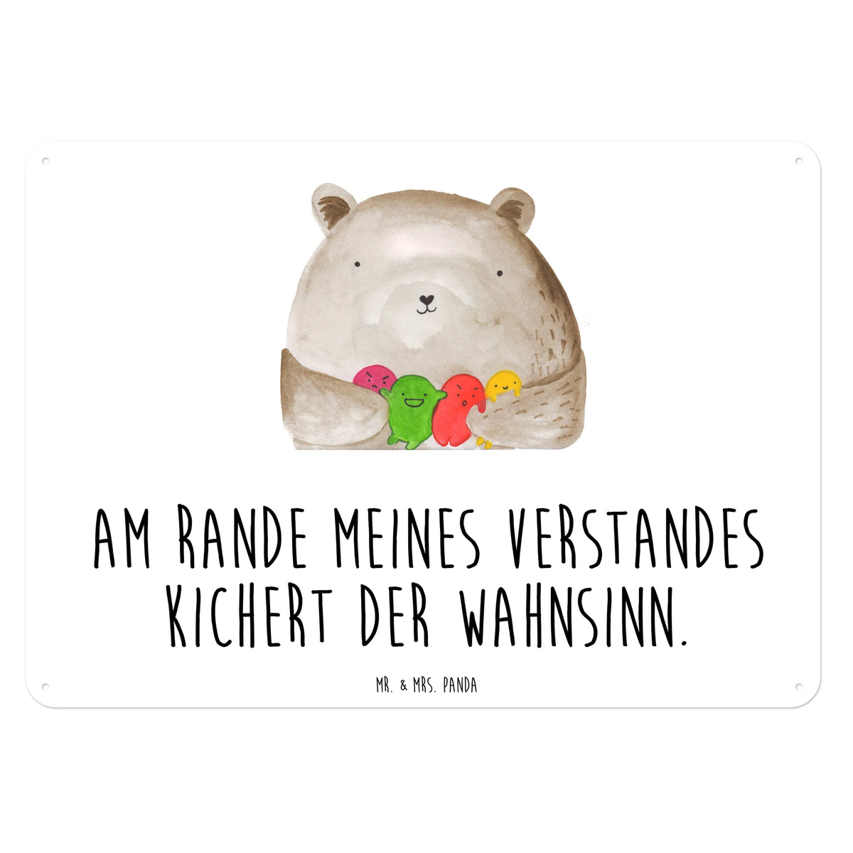 Blechschild Bär Gefühl
