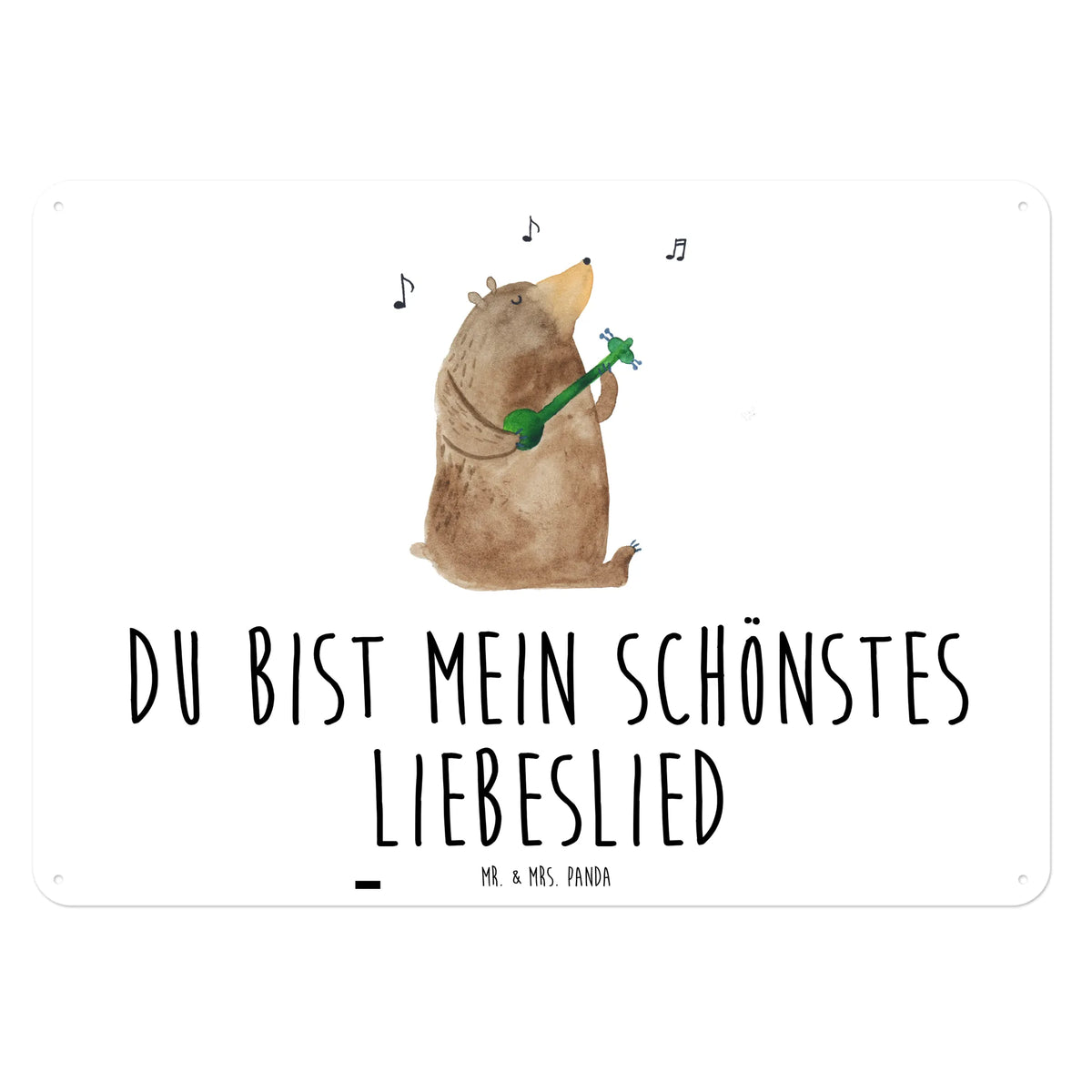 Blechschild Bär Lied