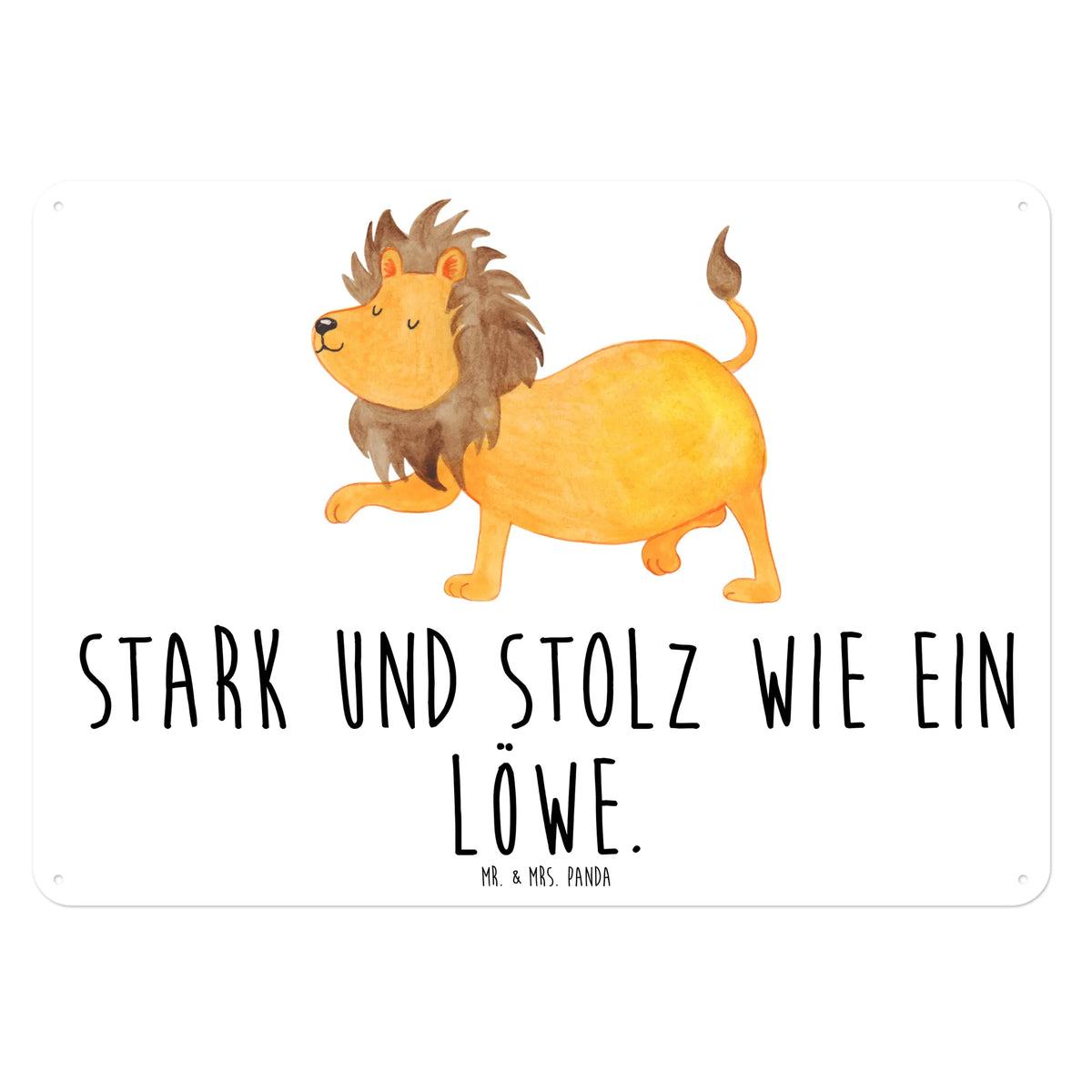 Blechschild Sternzeichen Löwe
