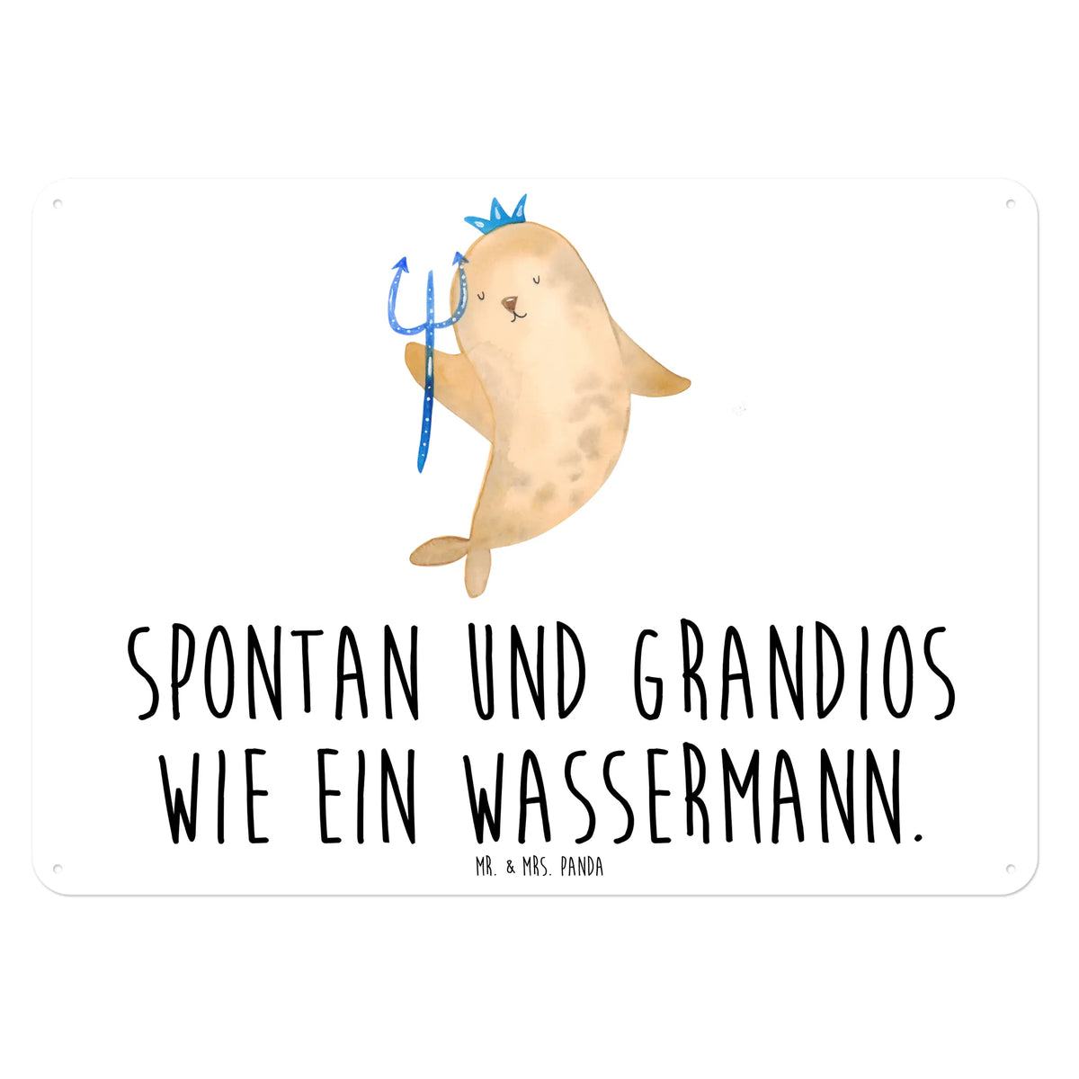 Blechschild Sternzeichen Wassermann