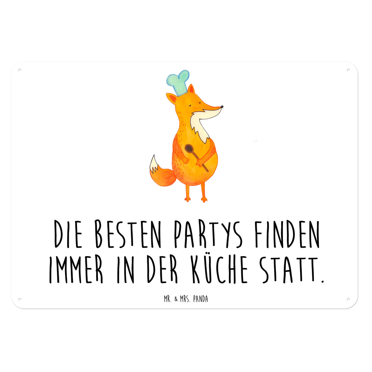 Blechschild Fuchs Koch