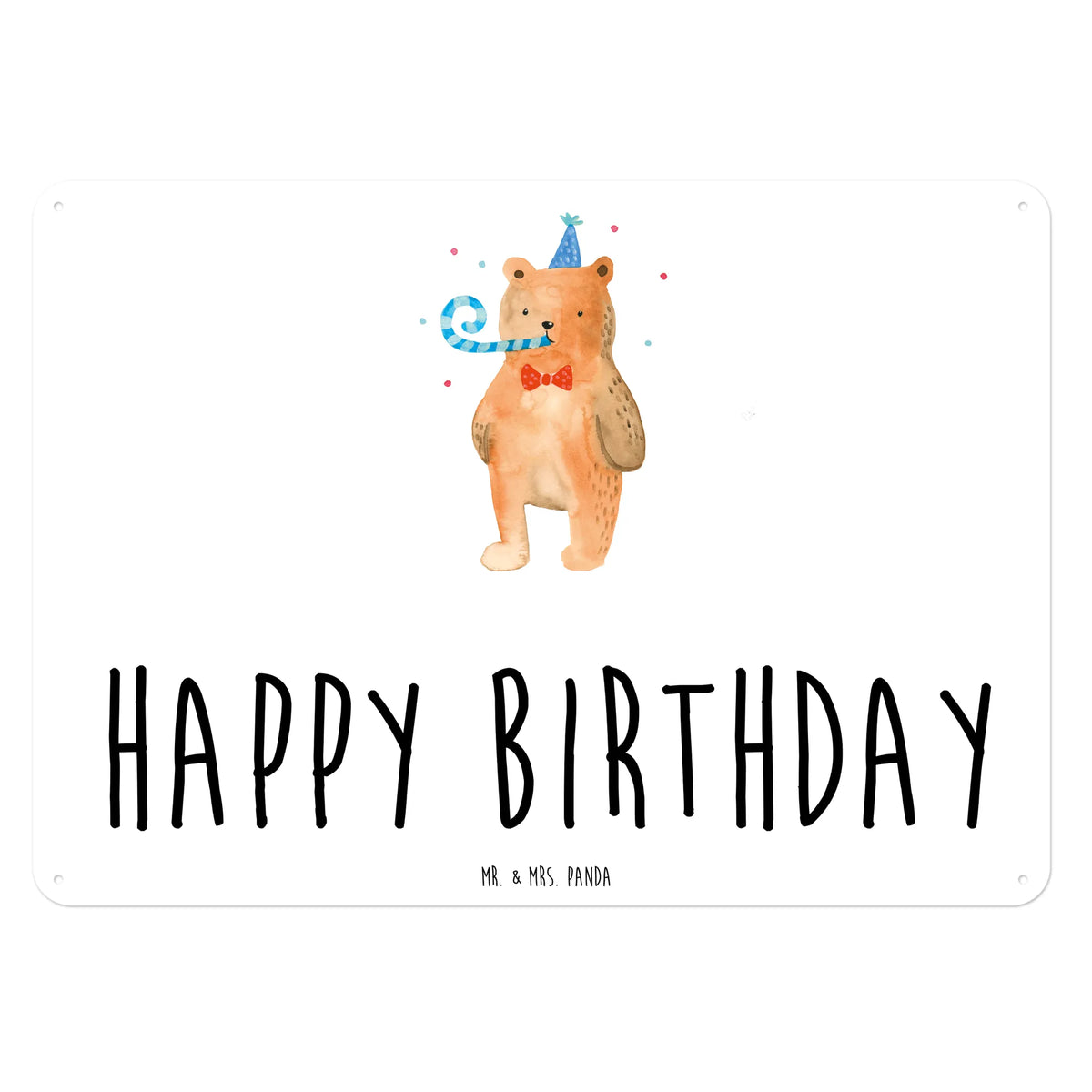 Blechschild Bär Geburtstag