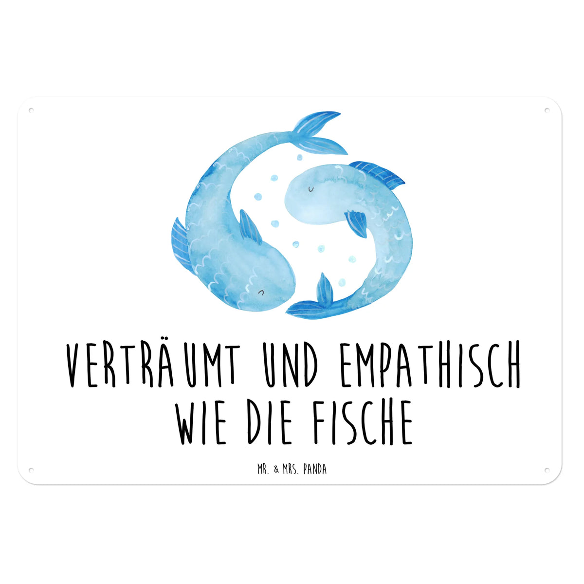 Blechschild Sternzeichen Fische