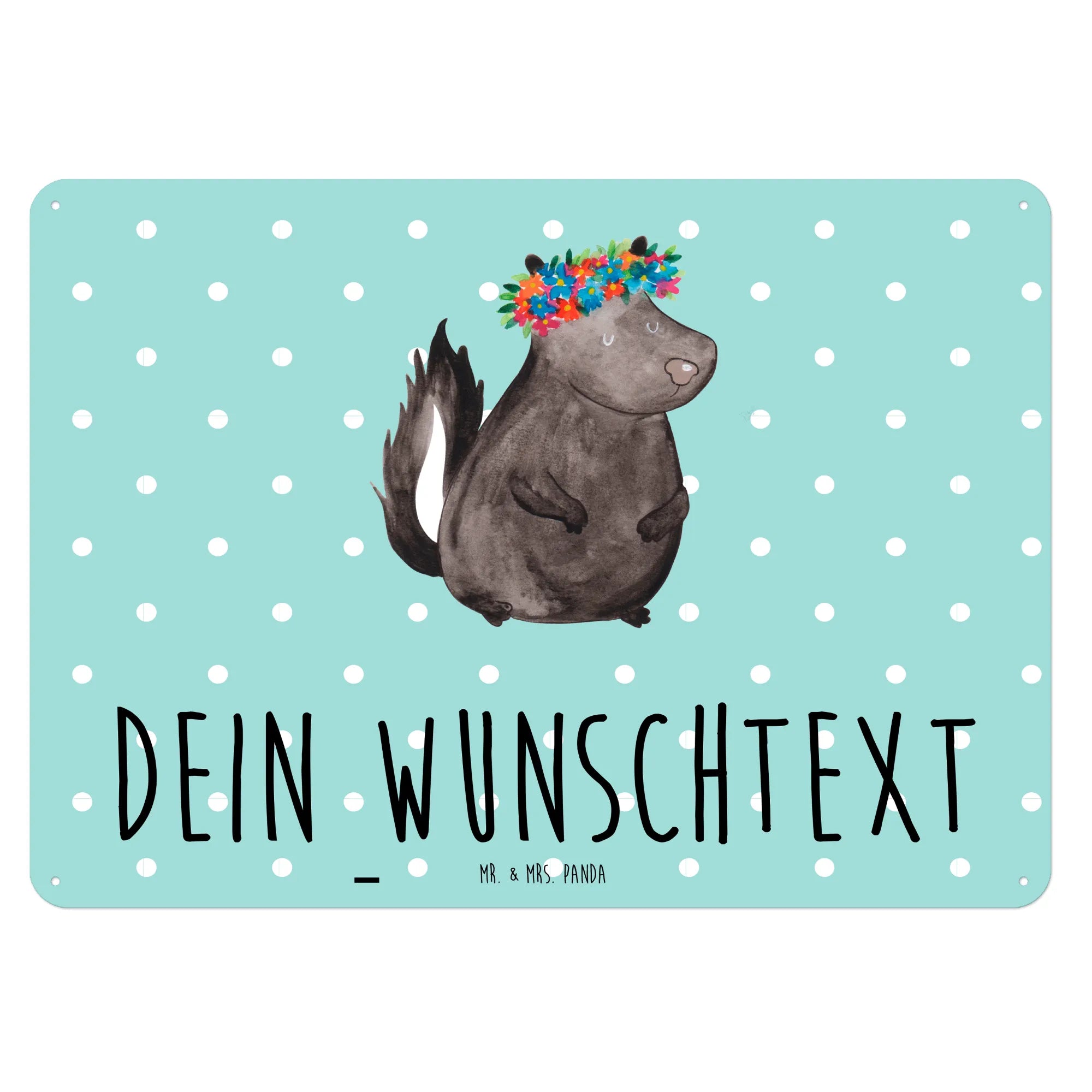 Personalized metal sign skunk Girl Stinky, Live, Wild animal, Predator, Laugh
