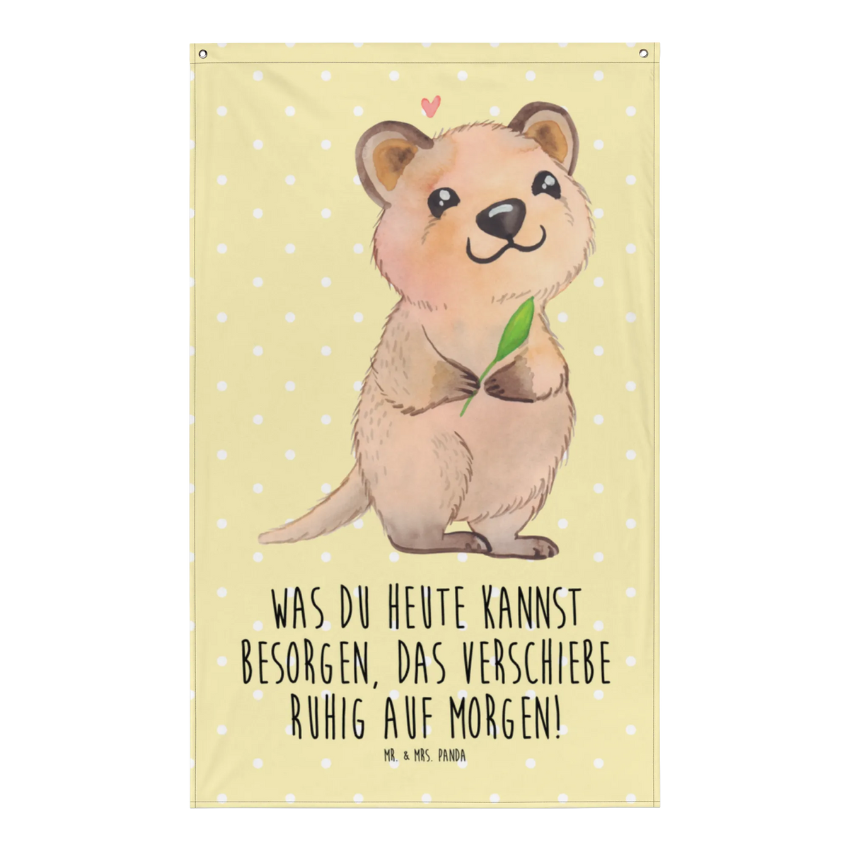 Tapestry Quokka Happy Decoration, Tapestry, Boho, Wall hanging, small animals, cute, funny, cute animal motives, hand drawn, small world, funny sayings, good mood, happy, gifts, gift ideas, special gifts, animal lover, card