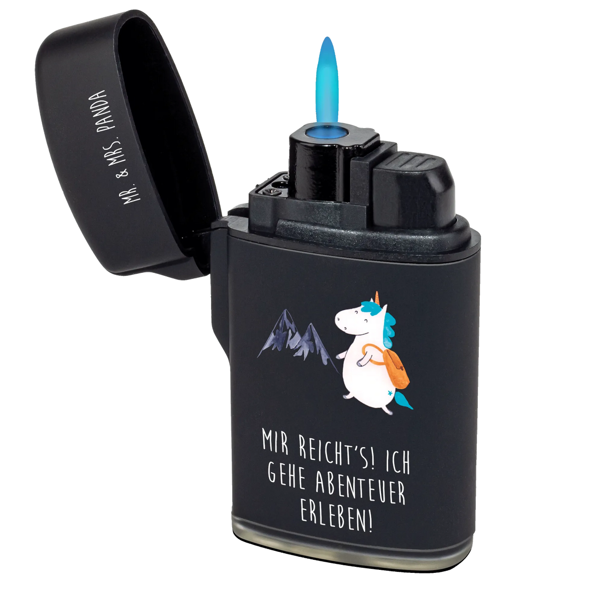 Feuerzeug Einhorn Bergsteiger Gasfeuerzeug, sturmfeuerzeug, Zünder, gasfeuerzeuge, sturmfeuerzeuge, gas anzünder, zigarettenanzünder, Feuerzeuge, zündgerät, Feuerzeug, anzünder, Unicorn, Einhorn, Einhörner, Einhorn Deko, Abenteuer, Entdecker, Weltenbummler, Weltreise, Urlaub, Reisen, Abenteurer, Bergsteiger, Berge