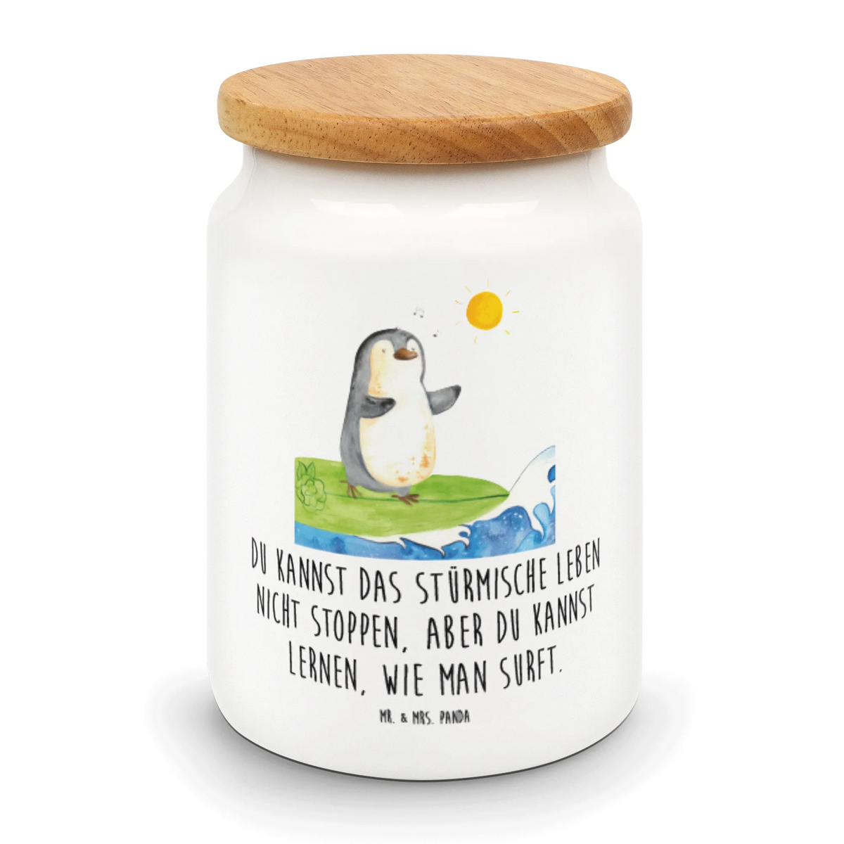 Vorratsdose Pinguin Surfer Keksdose, Frischhaltedose, Dose, Teedose, gebäckdose, Biskuitdose, Snackdose, bonbondose, keramikdose, vorratsbox, Aufbewahrungsdose, aufbewahrungsbehälter, tee behälter, Lebensmittelbehälter, Kaffeedose, behälter, zuckerdose, Vorratsbehälter, müslidose, salzdose, Vorratsdose, leckerlidose, vorratsgefäß, Aromadose, Pinguin, Hawaii, Wellen Reiten, Portugal, Urlaub, Wellen, Pinguine, Surfer, Surfen