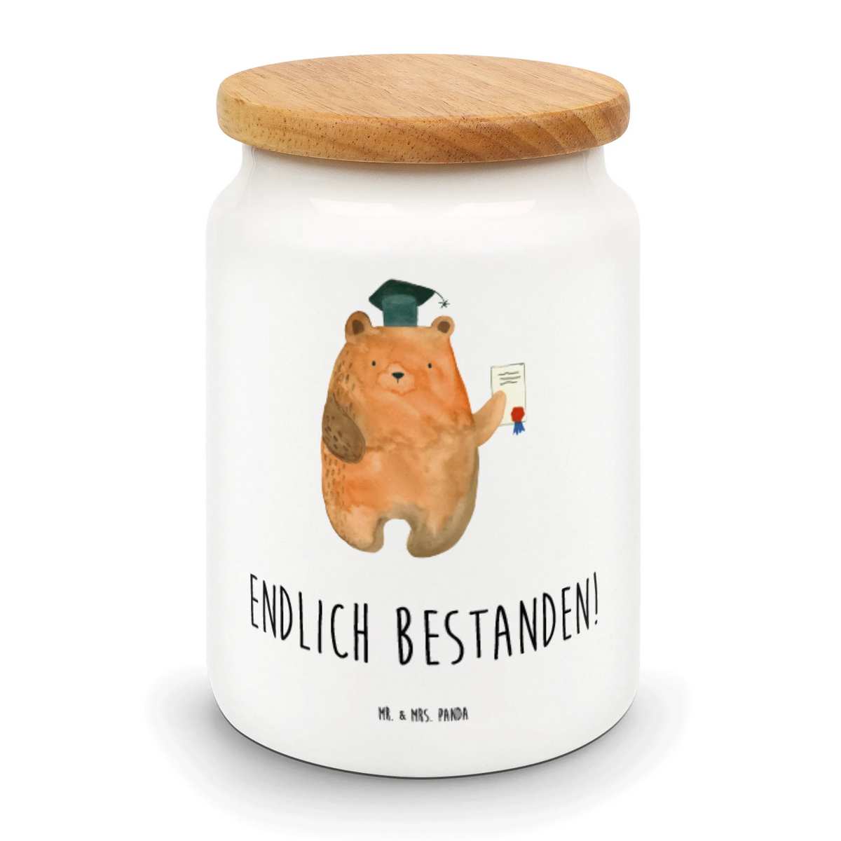 Vorratsdose Bär Prüfung Keksdose, Frischhaltedose, Vorratsbehälter, vorratsgefäß, Aufbewahrungsdose, Snackdose, tee behälter, müslidose, Aromadose, Lebensmittelbehälter, Dose, Vorratsdose, gebäckdose, leckerlidose, salzdose, zuckerdose, behälter, bonbondose, vorratsbox, aufbewahrungsbehälter, Biskuitdose, keramikdose, Kaffeedose, Teedose, Teddy, Bär, Teddybär, Prüfungen, Prüfung Bestanden, Abschlusszeugnis, Zeugnis, Abschluss, Abitur