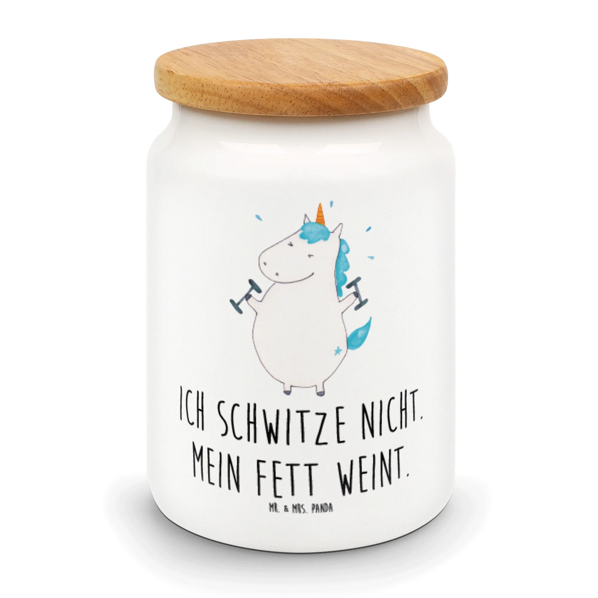 Vorratsdose Einhorn Fitness zuckerdose, vorratsgefäß, Frischhaltedose, tee behälter, Dose, Aromadose, Teedose, Vorratsbehälter, müslidose, salzdose, behälter, Biskuitdose, bonbondose, aufbewahrungsbehälter, Lebensmittelbehälter, Kaffeedose, Snackdose, leckerlidose, Vorratsdose, gebäckdose, Keksdose, vorratsbox, Aufbewahrungsdose, keramikdose, Unicorn, Einhorn, Einhörner, Einhorn Deko, Gym, Diät, Sport, Fitness, Fitnessstudio, Abnehmen, Geräte, Pumpen, Sixpack