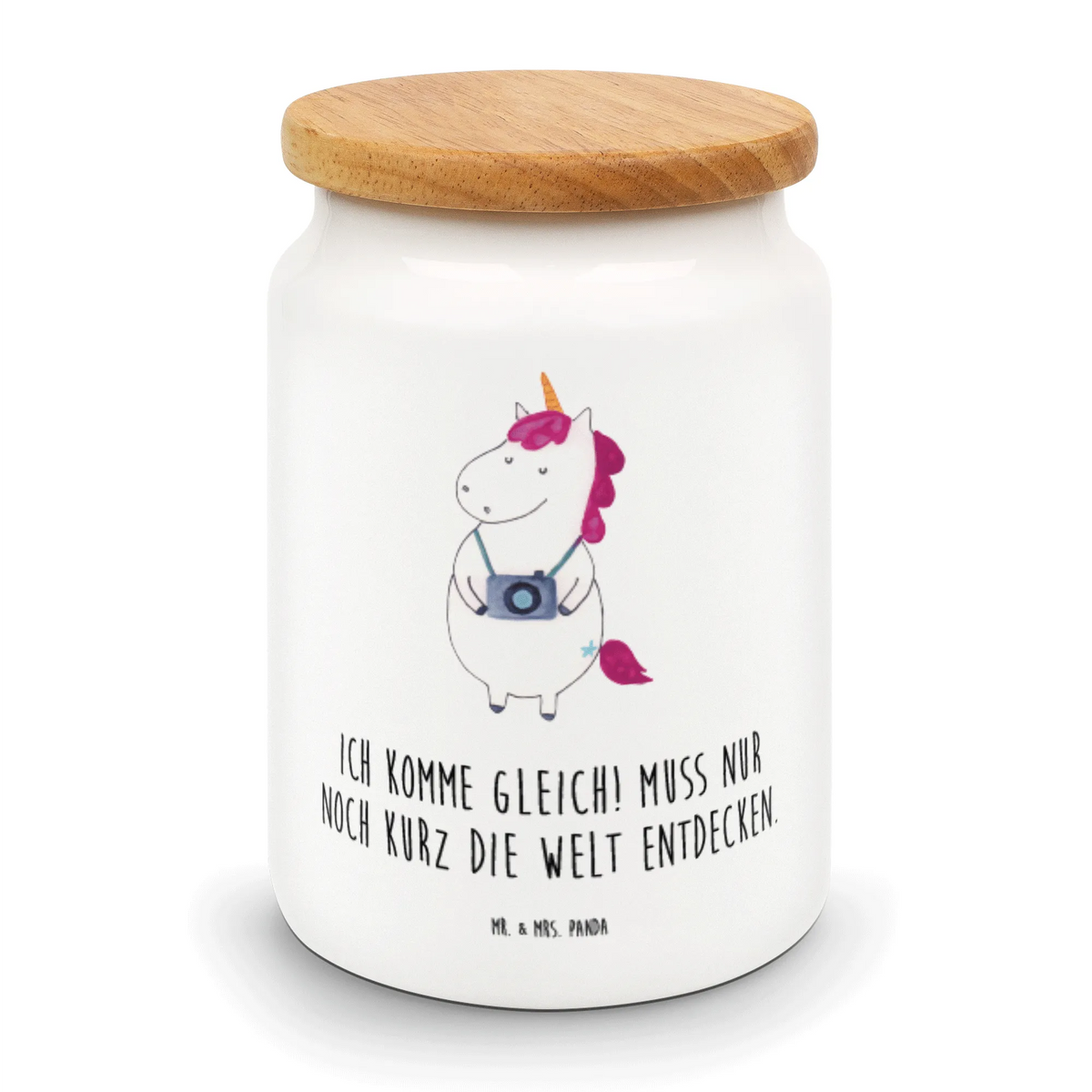 Vorratsdose Einhorn Fotograf gebäckdose, Dose, Kaffeedose, Aromadose, Frischhaltedose, leckerlidose, Biskuitdose, Keksdose, Vorratsdose, keramikdose, zuckerdose, bonbondose, aufbewahrungsbehälter, müslidose, Vorratsbehälter, Aufbewahrungsdose, vorratsbox, Snackdose, tee behälter, salzdose, vorratsgefäß, Teedose, Lebensmittelbehälter, behälter, Unicorn, Einhorn, Einhörner, Einhorn Deko, Weltenbummler, Tourist, Urlaub, Reisen, Städtereise, Weltreise, Kurztrip, Kamera, Fotografie, Reise, Fotograf