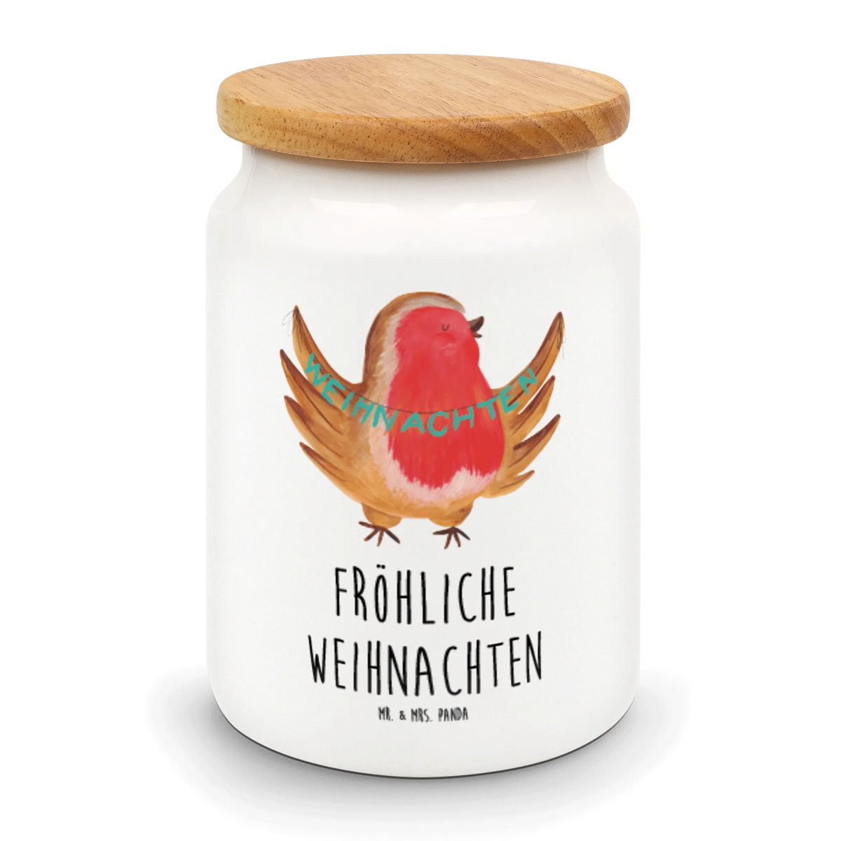 Vorratsdose Rotkehlchen Weihnachten Lebensmittelbehälter, Kaffeedose, salzdose, Snackdose, zuckerdose, Vorratsbehälter, müslidose, Biskuitdose, Dose, behälter, vorratsbox, bonbondose, gebäckdose, Teedose, tee behälter, Aromadose, aufbewahrungsbehälter, Vorratsdose, Keksdose, vorratsgefäß, Aufbewahrungsdose, Frischhaltedose, leckerlidose, keramikdose, Weihnachten, Winter, Weihnachtsdeko, Nikolaus, Advent, Heiligabend, Wintermotiv, Vogel, Xmas, Frohe Weihnachten, Weihnachtsmotiv, Weihnachtsgruß