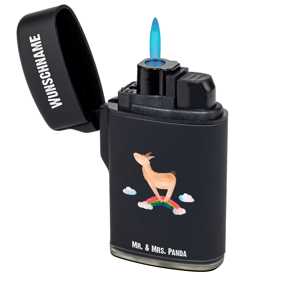 Personalisiertes Feuerzeug Lama Regenbogen Feuerzeug Personalisiert, Individuelles Feuerzeug, Gasfeuerzeug personalisiert, Personalisiertes Feuerzeug, Feuerzeug mit Name, Personalisierbares Feuerzeug, Lama, Alpaka, Außenseiter, Haters, Freiheit, Schule, Abi, Lamas, Haters Gonna Hate, Regenbogen, Selbstständig, Wolkenland, Hobby
