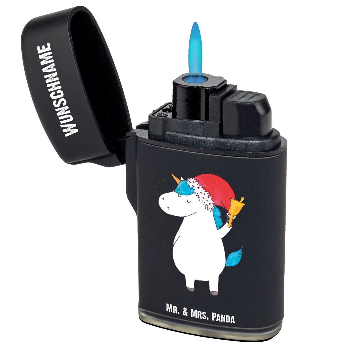 Personalisiertes Feuerzeug Einhorn Weihnachtsmann Feuerzeug mit Name, Individuelles Feuerzeug, Personalisierbares Feuerzeug, Feuerzeug Personalisiert, Gasfeuerzeug personalisiert, Personalisiertes Feuerzeug, Unicorn, Einhorn, Einhörner, Einhorn Deko, Wunschzettel, Weihnachtsmann, Weihnachten, Feenstaub, Gin, Schokolade, Schoki, Wunschliste, Nikolaus
