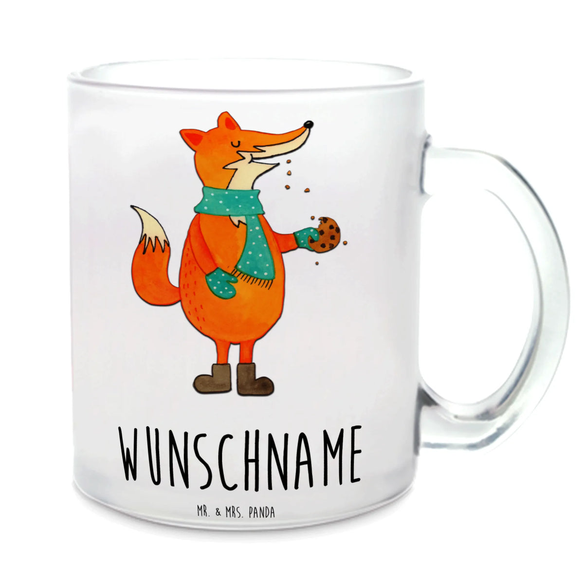 Personalized Tea Cup Fox biscuit