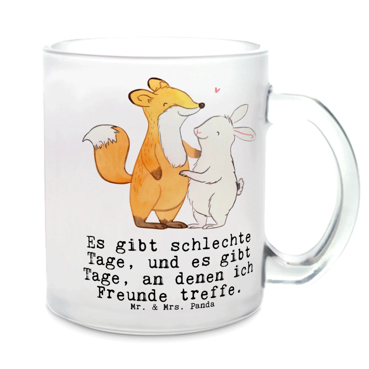 Teetasse Fuchs Hase Freunde treffen