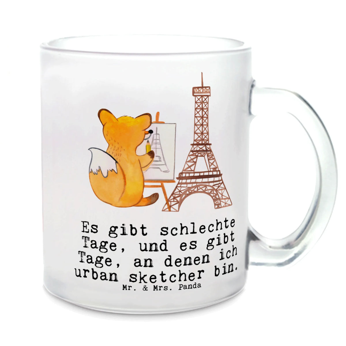 Teetasse Fuchs Urban sketching