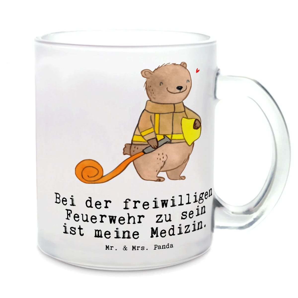 Teetasse Bär Freiwillige Feuerwehr Teetasse Glas, Pott, Trinkglas, getränkeglas, Tee Tasse, Henkelbecher, Teetasse aus Glas, Glas Teebecher, getränkebecher, Glasbecher, Teeglas, Häferl, Motivtasse, Haferl, Teetasse, Kakaotasse, glastasse, Henkeltasse, Geschenk, Schenken, Sport, Sportart, Hobby, Danke, Dankeschön, Auszeichnung, Gewinn, Sportler, Jugendfeuerwehr, Freiwillige Feuerwehr, Feuerwehrfest