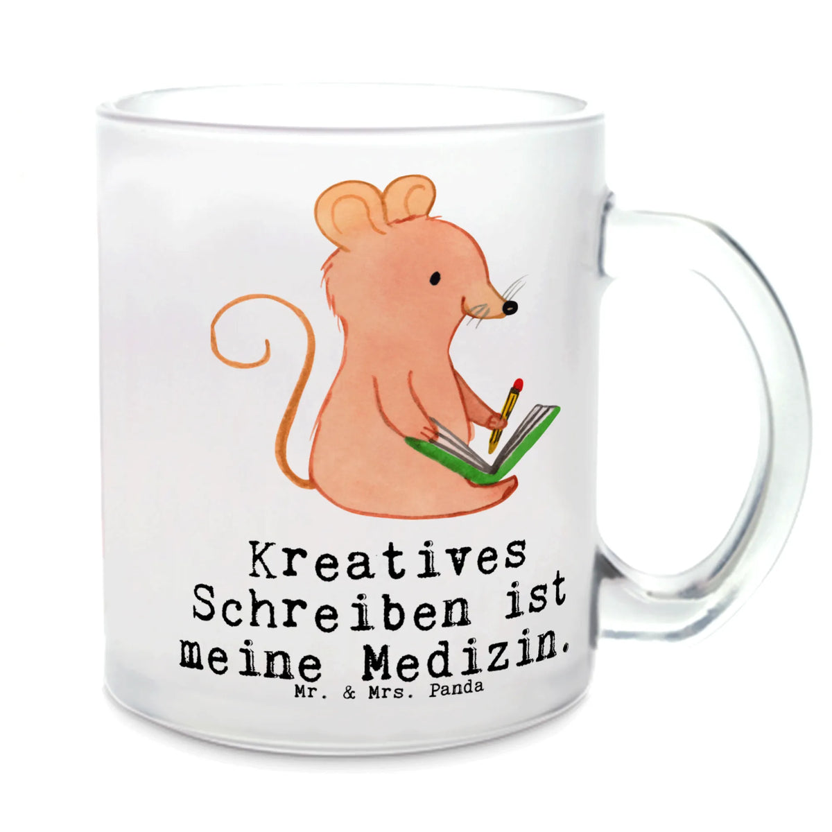 Teetasse Maus Kreatives Schreiben Trinkglas, Glas Teebecher, Teetasse Glas, getränkebecher, Glasbecher, getränkeglas, Teetasse, Haferl, Häferl, Kakaotasse, Henkeltasse, Tee Tasse, Teetasse aus Glas, glastasse, Teeglas, Pott, Motivtasse, Henkelbecher, Geschenk, Schenken, Sport, Sportart, Hobby, Danke, Dankeschön, Auszeichnung, Gewinn, Sportler, Creative Writing, Kreatives Schreiben, Literatur schreiben