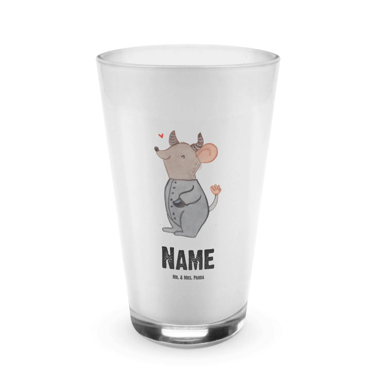 Personalised glass Taurus Astrology