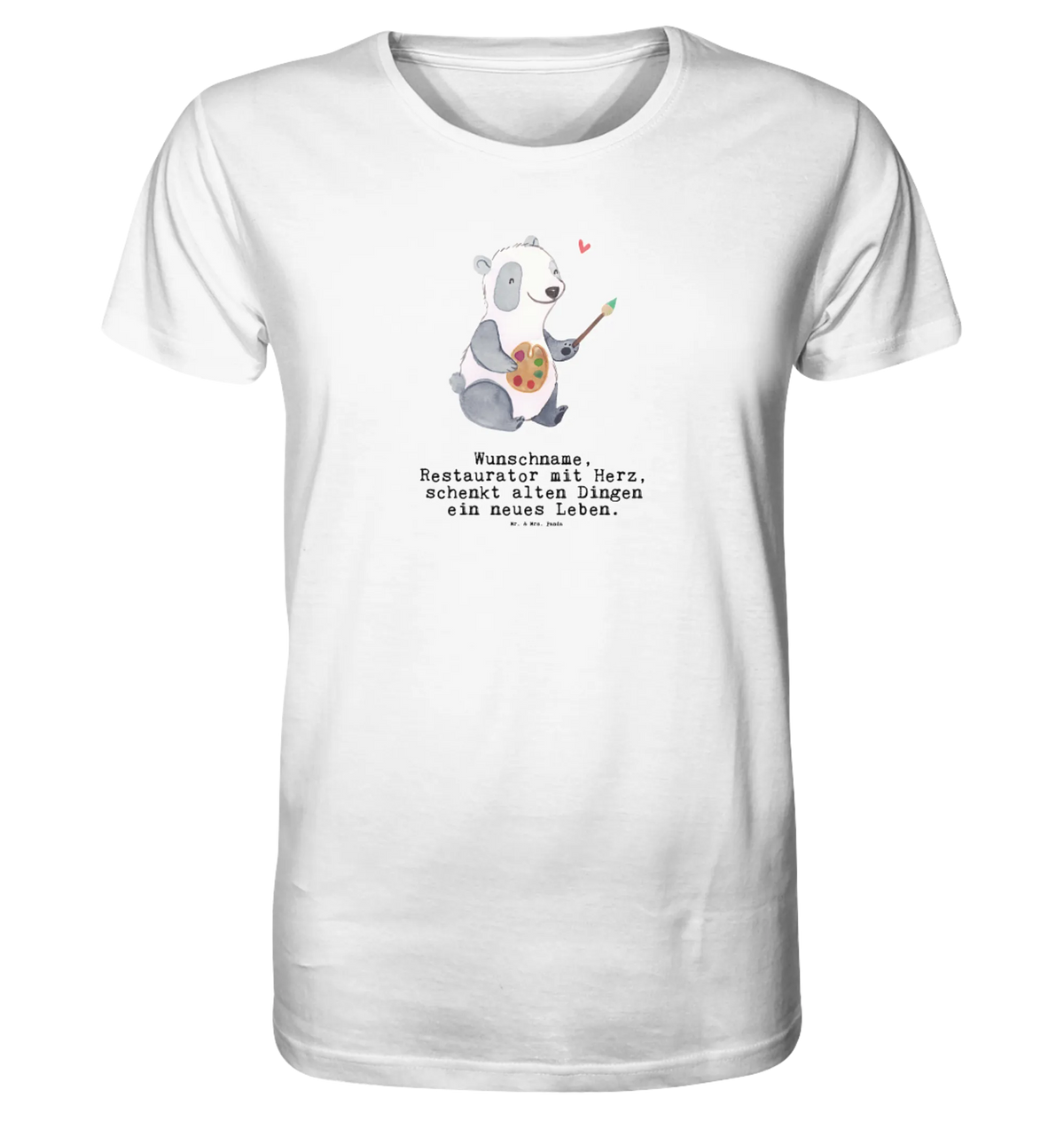 Personalisiertes Shirt Herren Restaurator Herz Tshirt, Shirt, T-Shirt mit Spruch, T-Shirt, Jubiläum, Geschenk, Danke, Dankeschön, Beruf, Ausbildung, Abschied, Rente, Kollege, Kollegin, Arbeitskollege, Schenken, Mitarbeiter, Firma