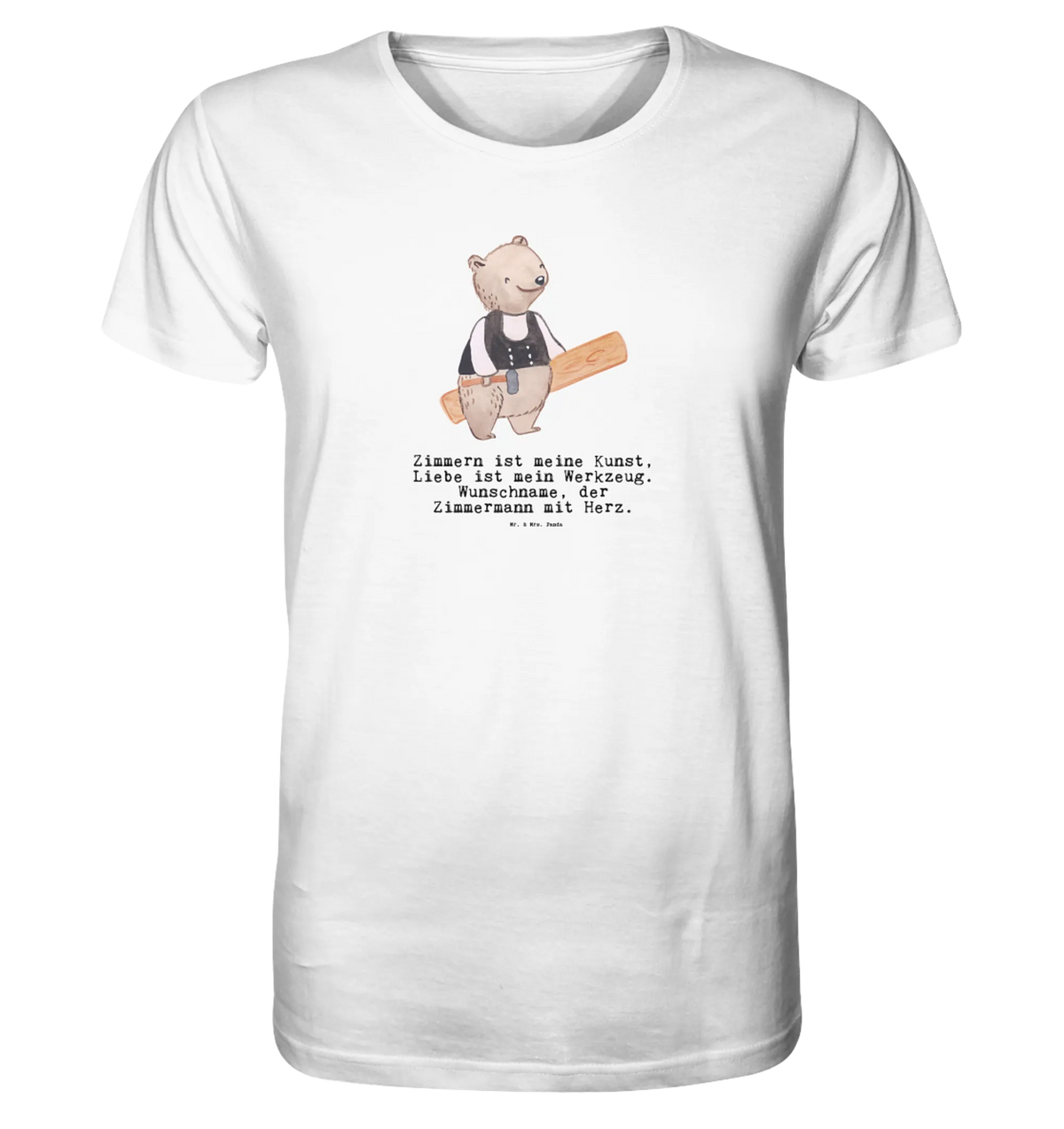 Personalisiertes Shirt Herren Zimmermann Herz T-Shirt, Tshirt, T-Shirt mit Spruch, Shirt, Jubiläum, Geschenk, Danke, Dankeschön, Beruf, Ausbildung, Abschied, Rente, Kollege, Kollegin, Arbeitskollege, Schenken, Mitarbeiter, Firma