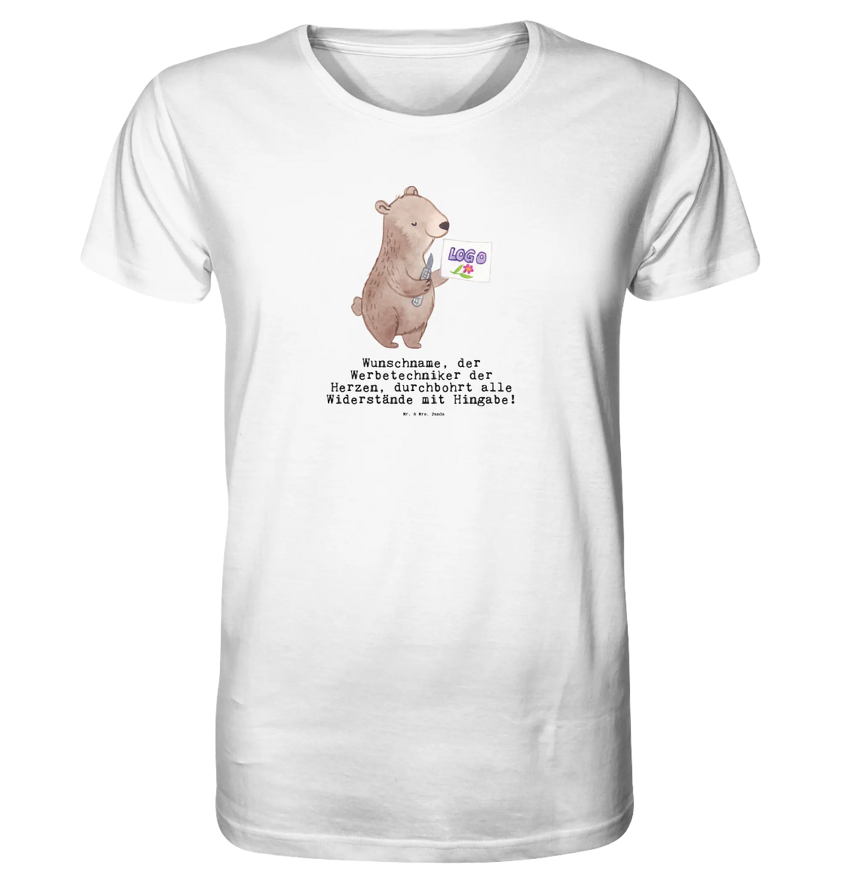 Personalisiertes Shirt Herren Werbetechniker Herz T-Shirt, T-Shirt mit Spruch, Tshirt, Shirt, Jubiläum, Geschenk, Danke, Dankeschön, Beruf, Ausbildung, Abschied, Rente, Kollege, Kollegin, Arbeitskollege, Schenken, Mitarbeiter, Firma