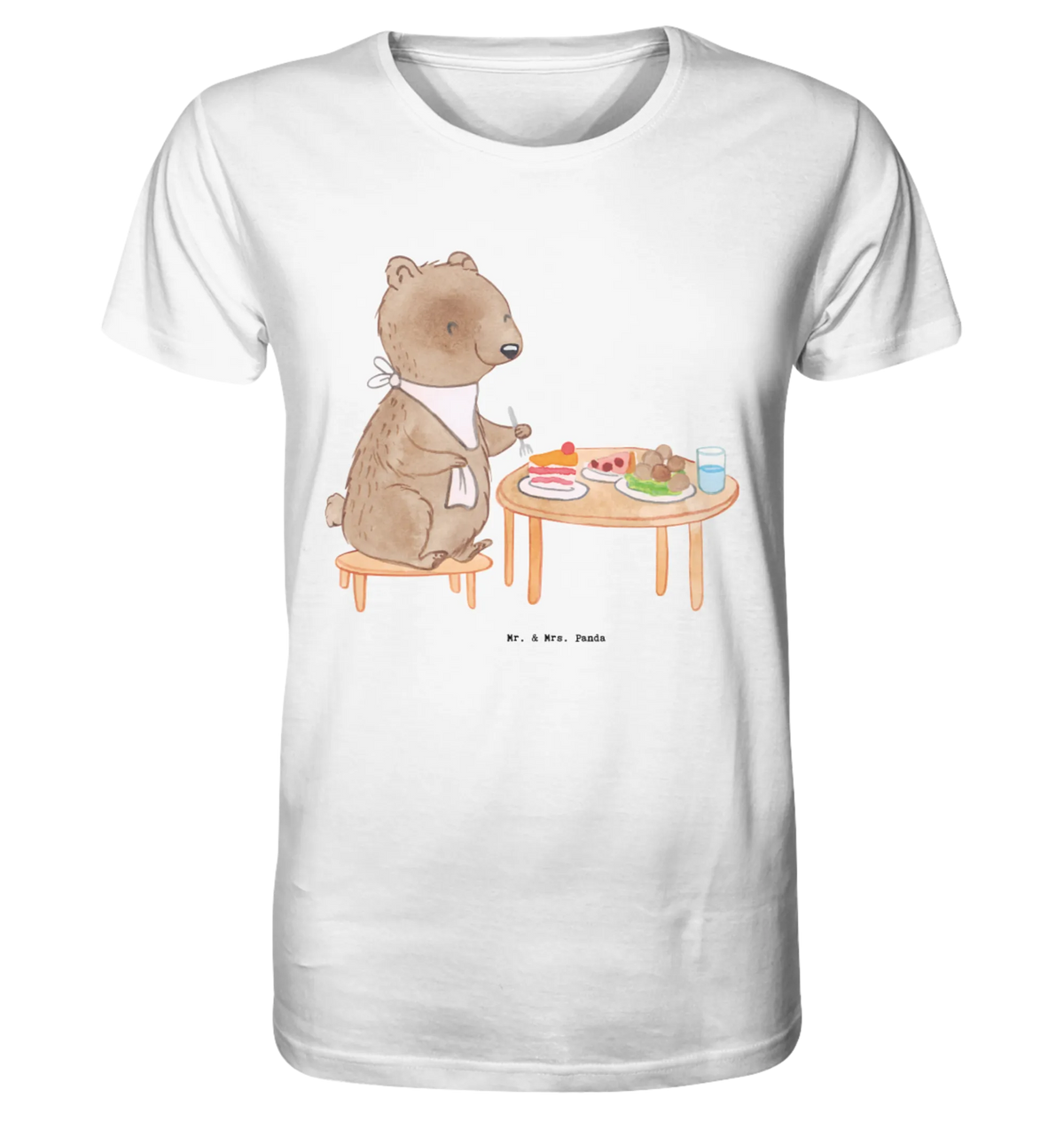Shirt Herren Bär Essen gehen Bio Baumwolle Shirt, Sommershirt, Oberteil, Bio-Shirt, Herren-T-Shirt, Fun Shirt, Rundhals-T-Shirt, herren shirt, Organic T-Shirt, Casual Shirt, Tshirt, T-Shirt mit Spruch, Motiv-T-Shirt, Shirt Herren, T-Shirt Baumwolle, T-Shirt, T-Shirt Herren, männer shirt, Männer-T-Shirt, Printshirt, Shirt, Jersey-Shirt, Kurzarm-T-Shirt, Herrenshirt, Basic-Shirt, Baumwoll T-Shirt, Print-T-Shirt, Baumwoll-T-Shirt, Bio-T-Shirt, Tee Shirt, Sportart, Gewinn, Geschenk, Schenken, Danke, Sportler, Hobby, Sport, Auszeichnung, Dankeschön, Essen gehen, Restaurant, Restaurantbesuch, Essen
