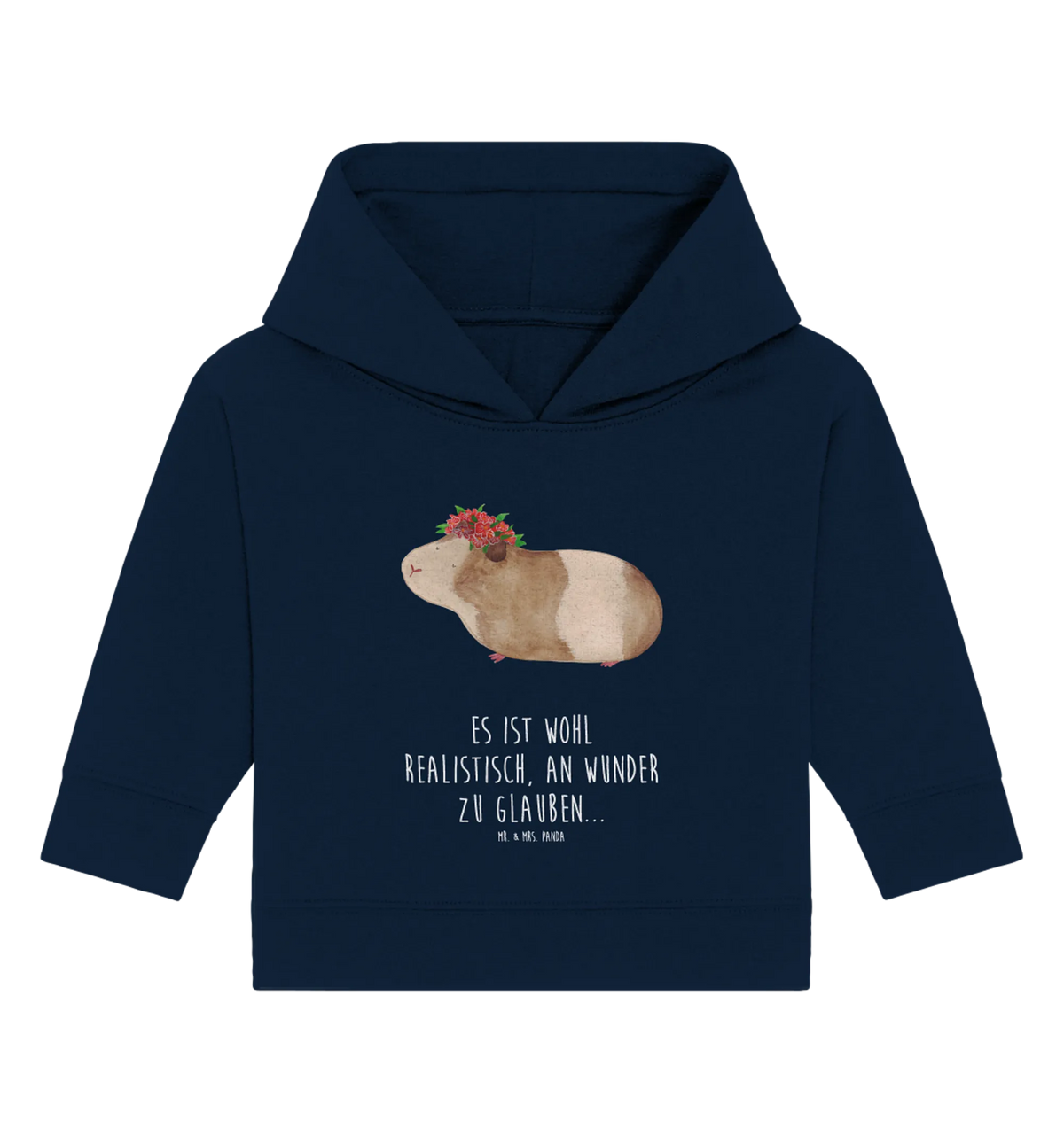 Organic Baby Hoodie Meerschweinchen Weisheit Baby Kapuzensweatshirt, Baby Hoodie, Baby Kapuzenshirt, Tiermotive, Lustige Sprüche, Tiere, Gute Laune, Wunderland, Meerschweinchen, Spruch, Wunder, Weisheit, Meerie, Meeries, Blumenkind, Realität, Motivation