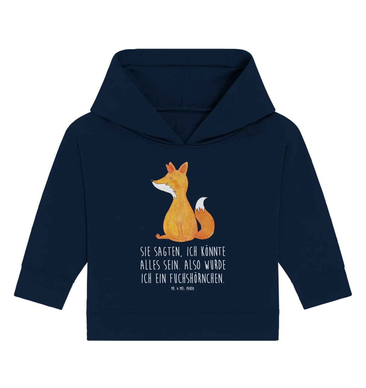 Organic Baby Hoodie Einhorn Wunsch Baby Hoodie, Baby Kapuzenshirt, Baby Kapuzensweatshirt, Unicorn, Einhörner, Einhorn, Einhorn Deko, Foxycorn, Unicorns, Füchse, Fuchs, Fuchshörnchen, Fuchshorn