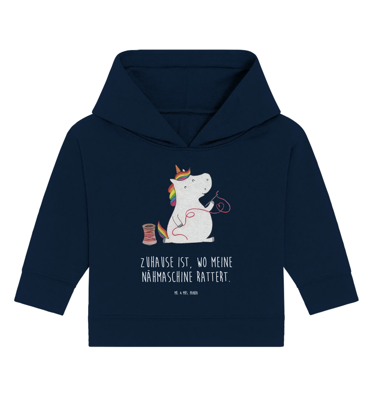 Organic Baby Hoodie Einhorn Näherin Baby Kapuzenshirt, Baby Hoodie, Baby Kapuzensweatshirt, Unicorn, Einhörner, Einhorn, Einhorn Deko, Mädchen, Nähzimmer, Häkeln, Nähen, Basteln, Freundin, Stricken, Näherin