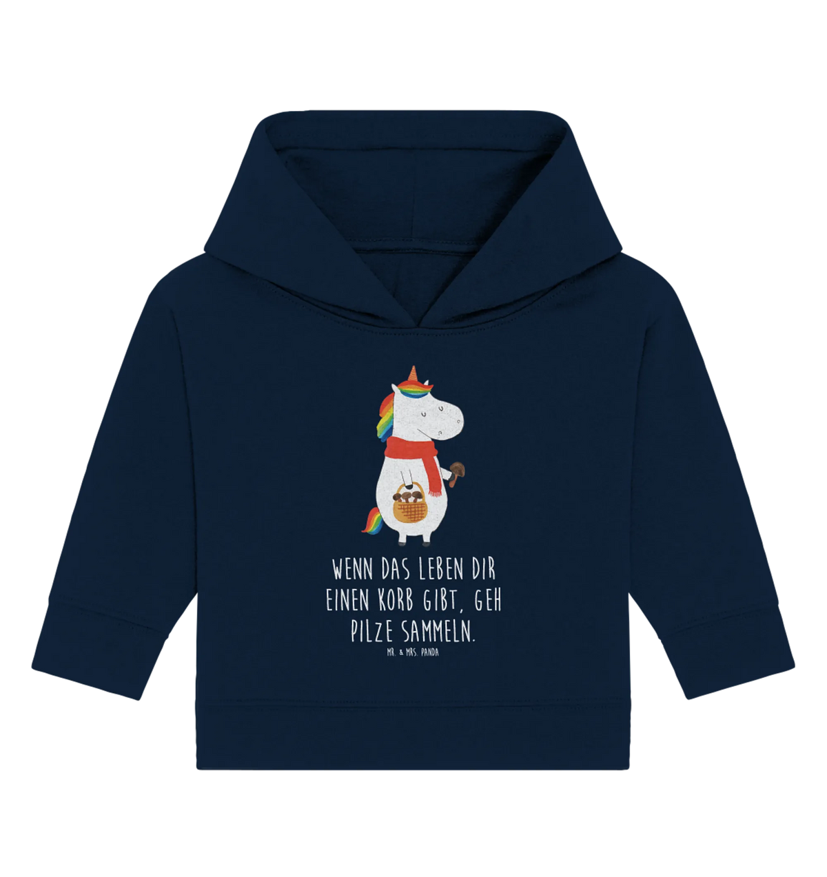 Organic Baby Hoodie Einhorn Pilz Baby Kapuzensweatshirt, Baby Hoodie, Baby Kapuzenshirt, Unicorn, Einhörner, Einhorn, Einhorn Deko, Motivation, Liebeskummer, Pilzsammler, Pilze, Spruch