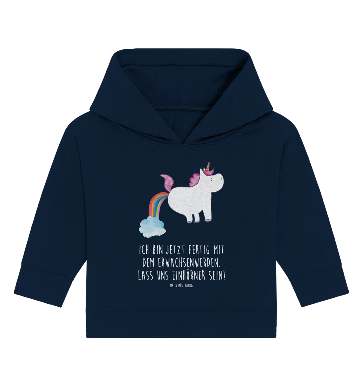 Organic Baby Hoodie Einhorn Pupsen Baby Hoodie, Baby Kapuzenshirt, Baby Kapuzensweatshirt, Unicorn, Einhörner, Einhorn, Einhorn Deko, Lustig, Glitzer, Regenbogen, Spaß, Erwachsenwerden, Pups, Einhornpower, Freundin