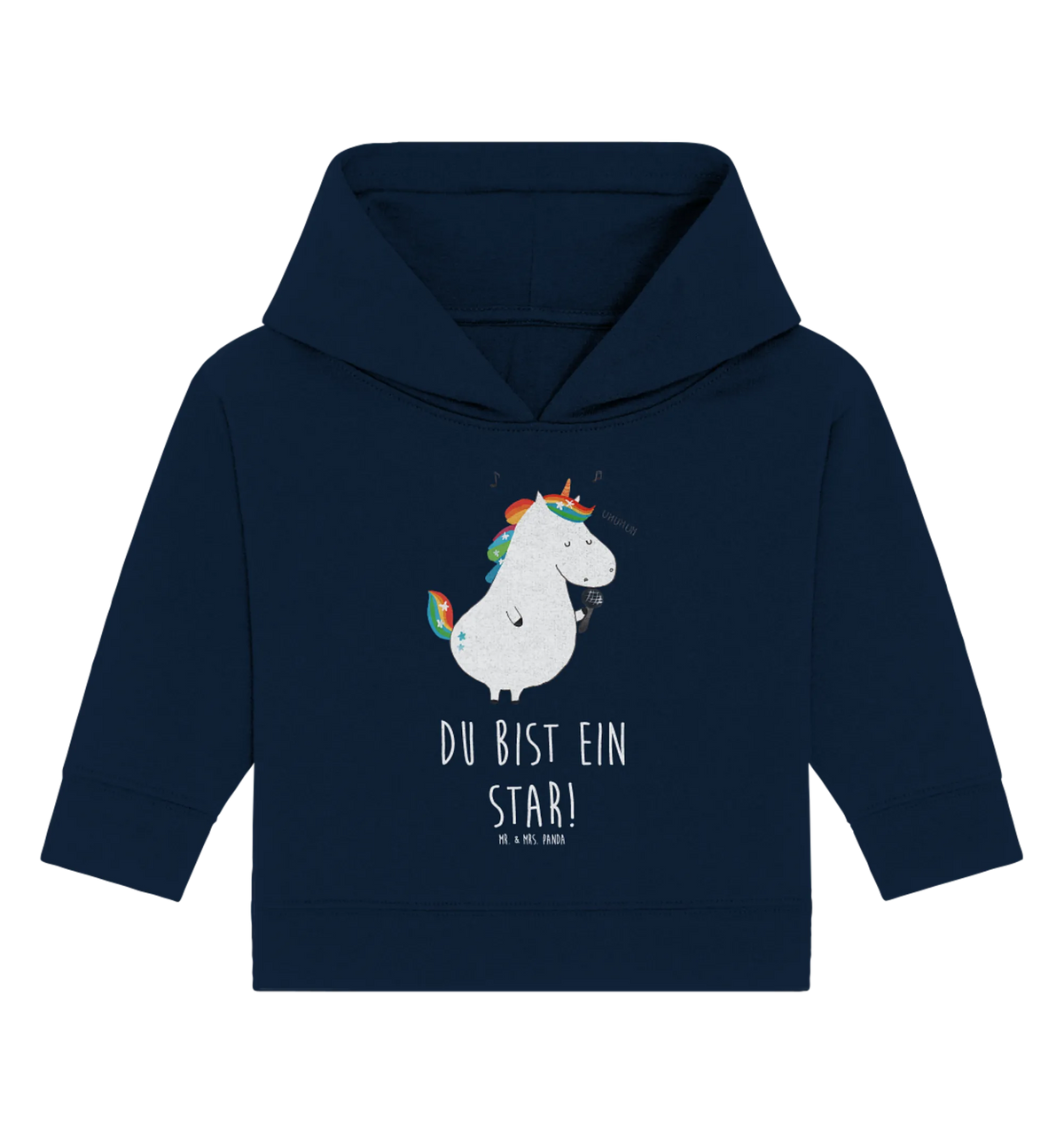 Organic Baby Hoodie Einhorn Sänger Baby Kapuzensweatshirt, Baby Hoodie, Baby Kapuzenshirt, Unicorn, Einhörner, Einhorn, Einhorn Deko, Geburtstag, Disco, Sängerin, Freundin, Party, Fest, Konfetti, Sänger, Glitzer, Feier
