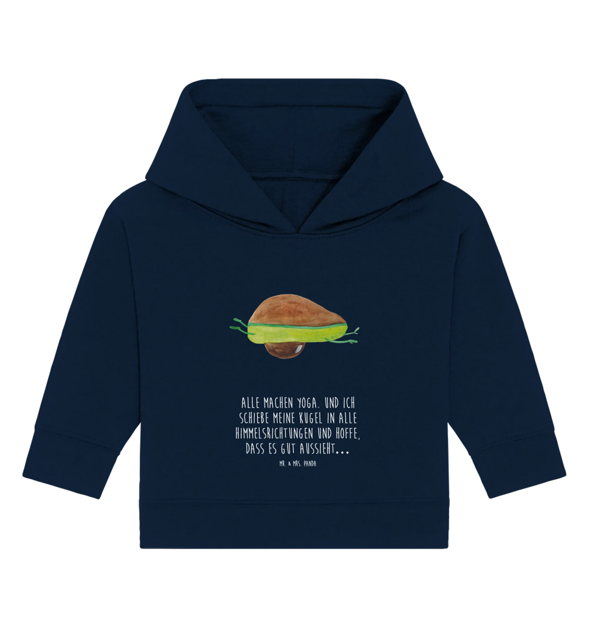 Organic Baby Hoodie Avocado Yoga Baby Kapuzenshirt, Baby Kapuzensweatshirt, Baby Hoodie, Avocado, Veggie, Vegan, Gesund, Avocado Yoga Vegan