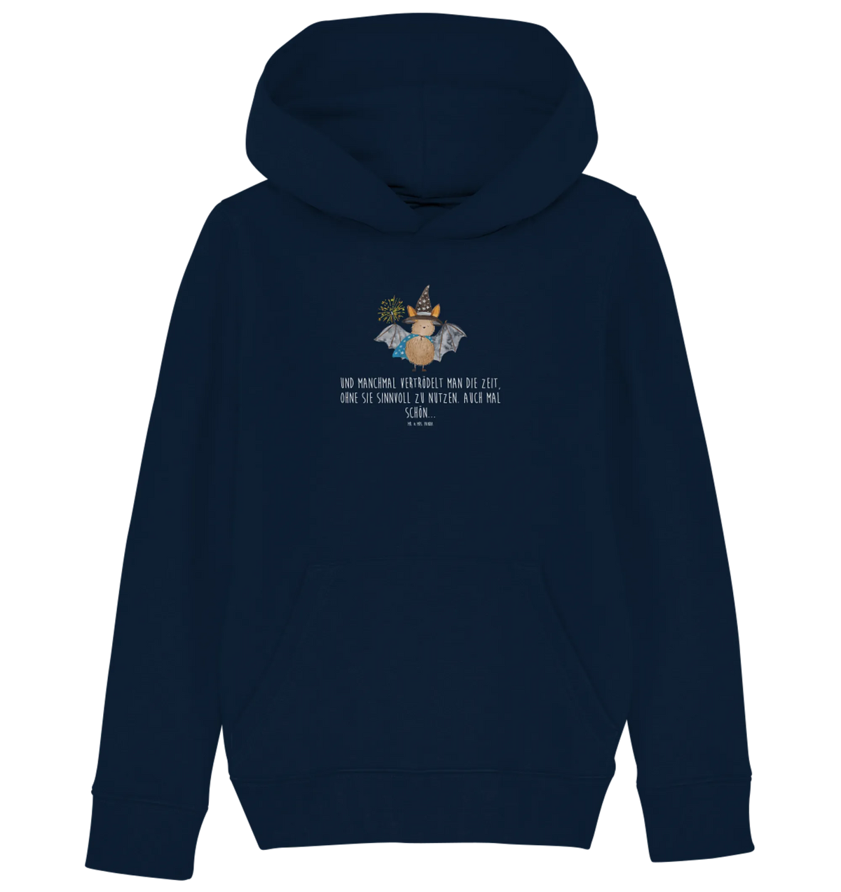 Organic Kids Hoodie bat wizard gifts, card, hand drawn, good mood, gift ideas, special gifts, cute animal motives, animal lover, cute, funny sayings, small animals, women, magicians, get in, Bats, sorcerers