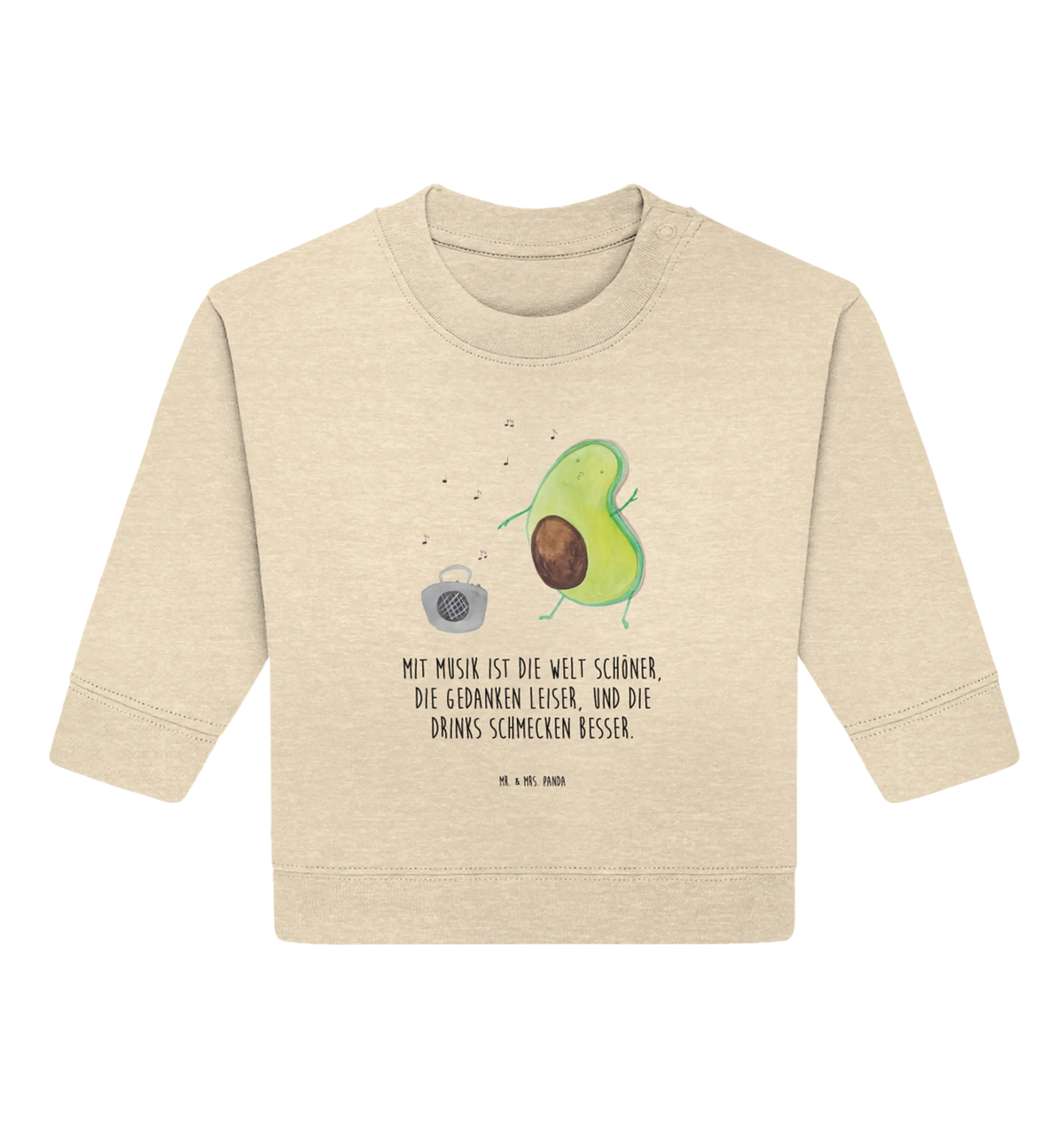 Organic Baby Pullover Avocado Tanzen Baby Bullover, Veggie, Avocado, Gesund, Vegan
