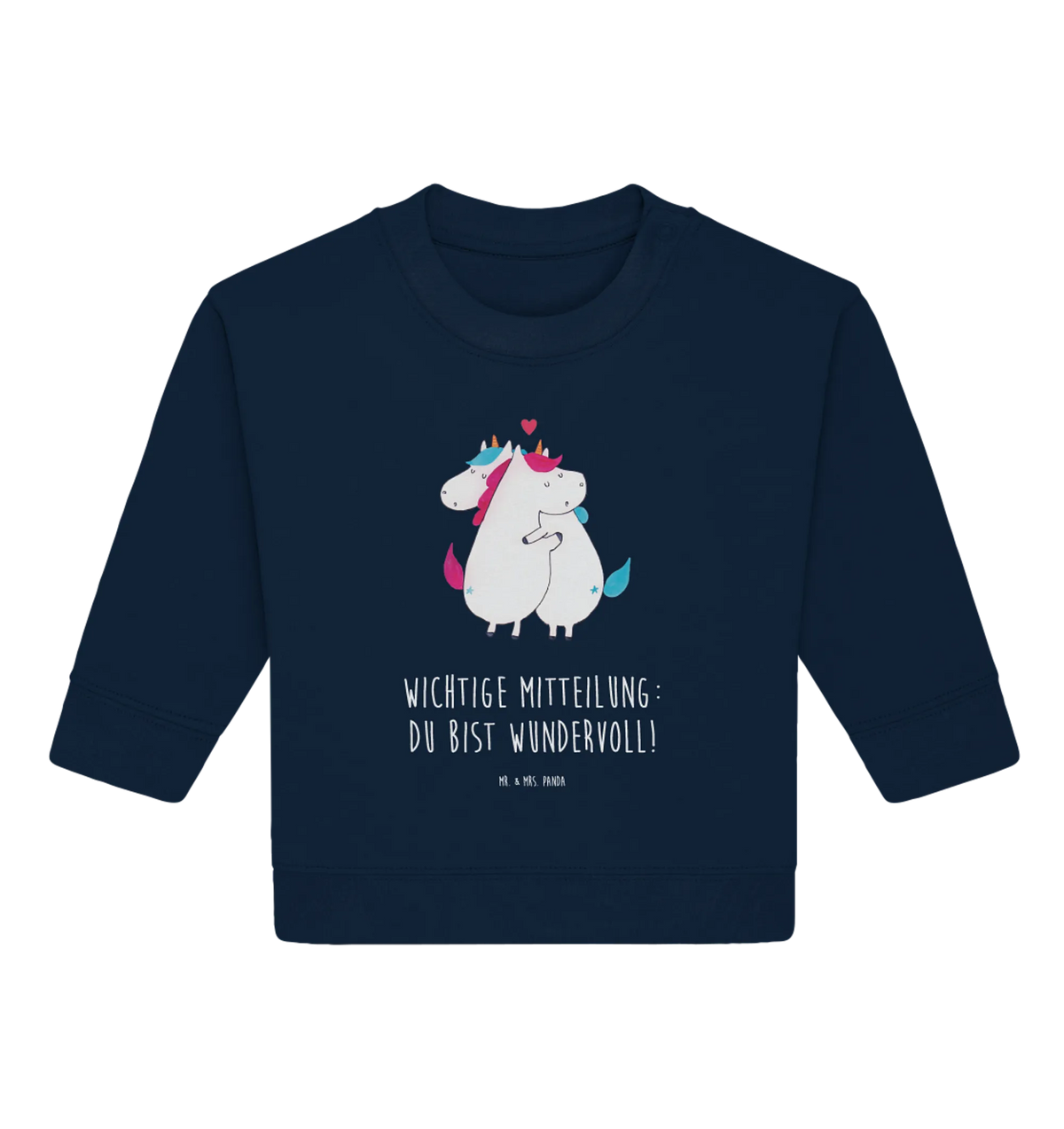Organic Baby Pullover Einhorn Mitteilung Baby Bullover, Einhörner, Einhorn Deko, Einhorn, Unicorn, Geschenk, Witzig, Valentinstag, Liebe, Partner, Valentine, Ehe, Spruch, Lustig