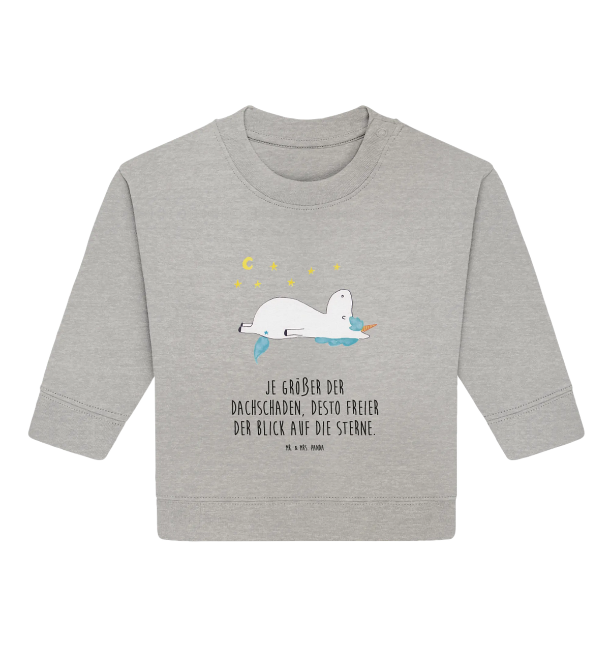 Organic Baby Pullover Einhorn Sternenhimmel Baby Bullover, Einhörner, Einhorn Deko, Einhorn, Unicorn, Dachschaden, Sterne, Verrückt, Sternenhimmel