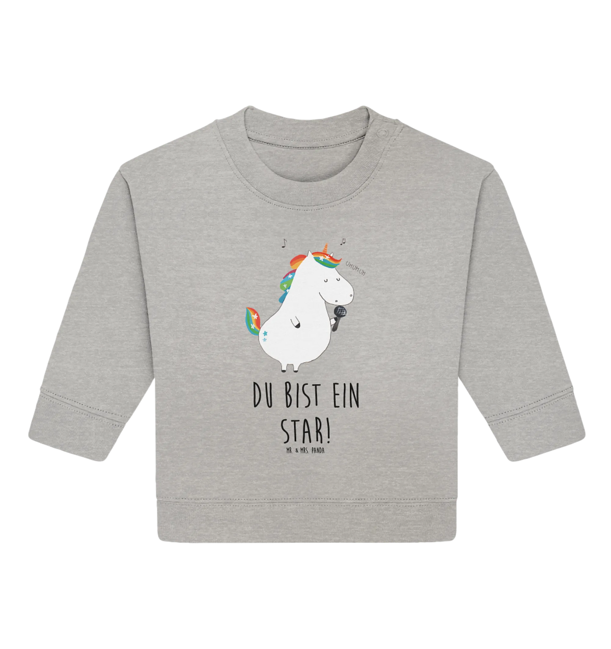 Organic Baby Pullover Einhorn Sänger Baby Bullover, Einhörner, Unicorn, Einhorn, Einhorn Deko, Disco, Glitzer, Party, Konfetti, Feier, Geburtstag, Sängerin, Sänger, Fest, Freundin