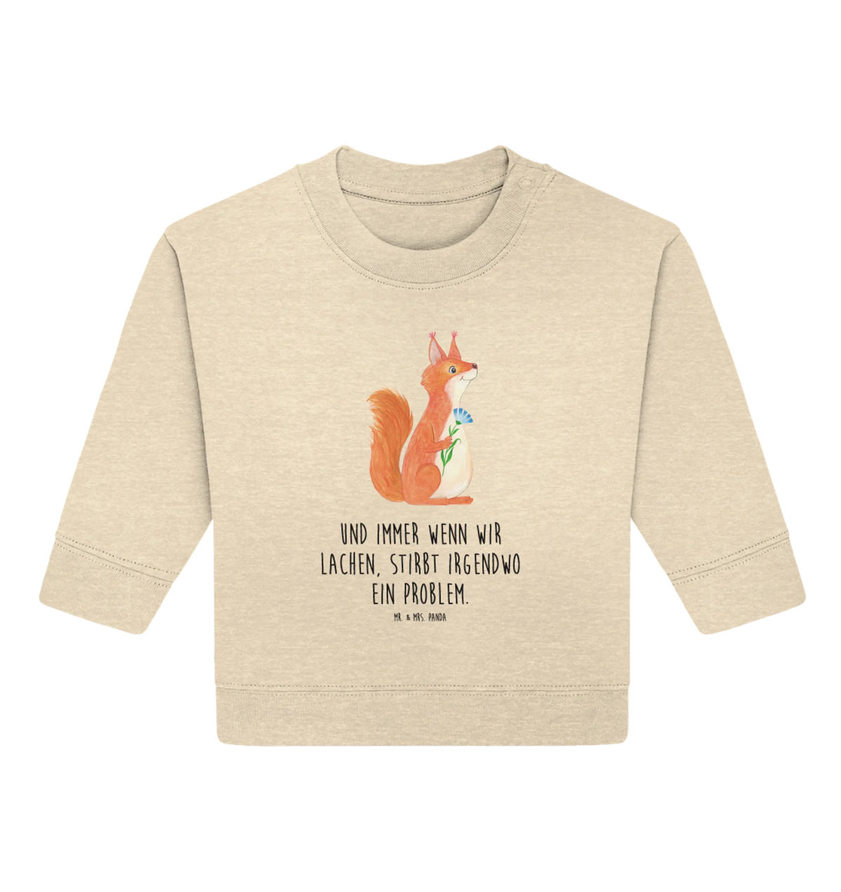 Organic Baby Pullover Eichhörnchen Blume Baby Bullover, Tiere, Gute Laune, Tiermotive, Lustige Sprüche, glücklich Spruch, Spruch Deko, Eichhorn, Spaß, Motivation Sprüche, Lachen, Eichhörnchen, Motivation Bilder, Spruch Positiv