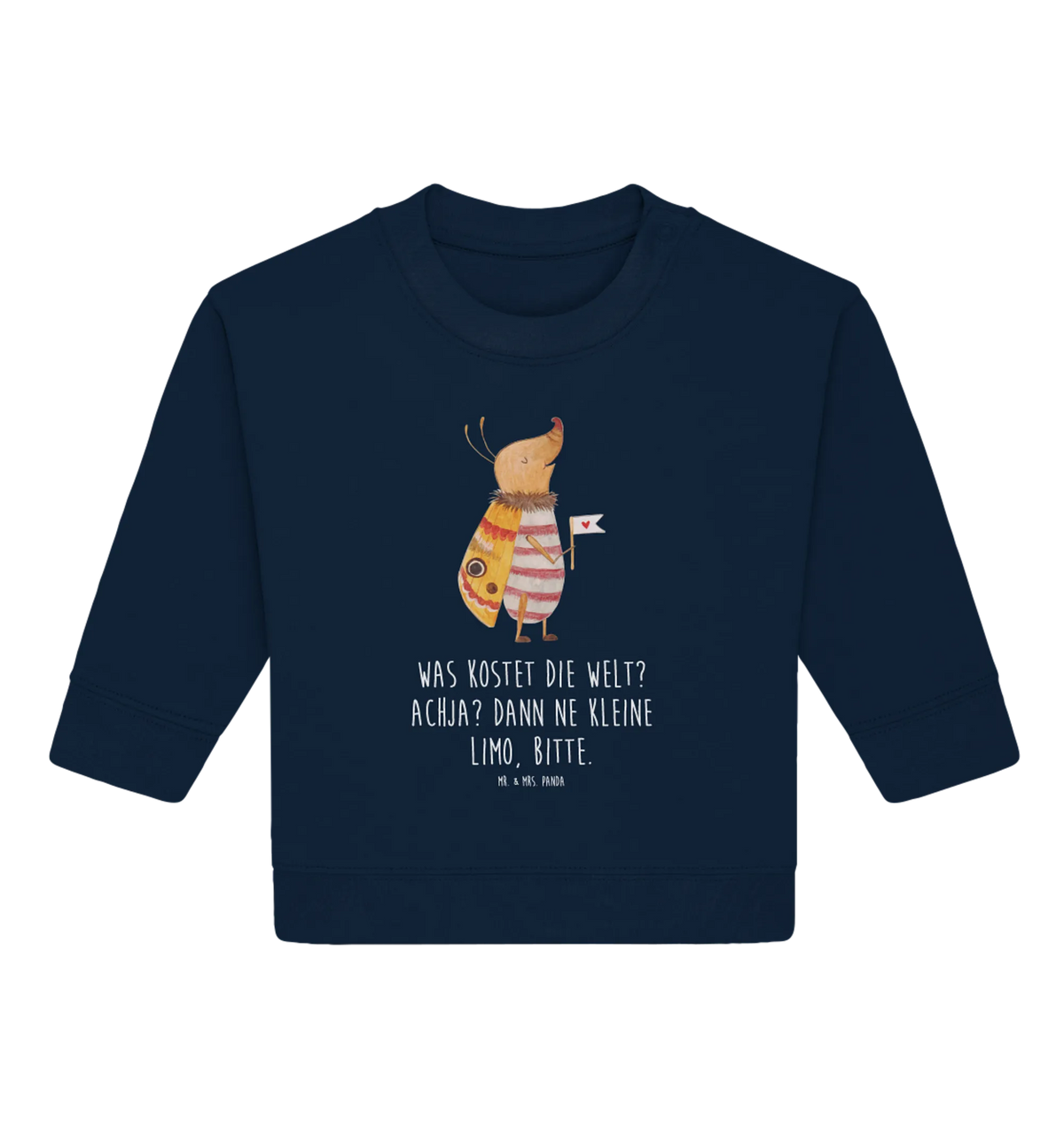 Organic Baby Pullover Nachtfalter Fähnchen Baby Bullover, Tiere, Gute Laune, Tiermotive, Lustige Sprüche, Spruch Lustig, Niedlich, Käfer, Spruch Witzig, Was Kostet Die Welt, Süß, Nachtfalter, Küche Deko