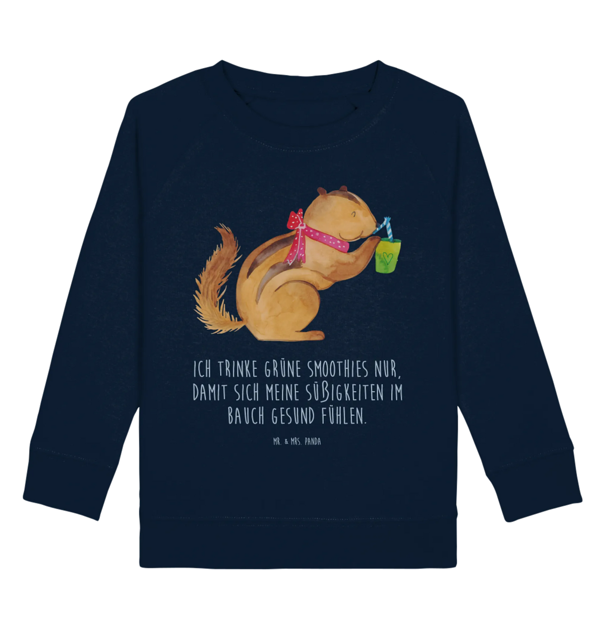 Organic Kinder Pullover Eichhörnchen Smoothie Kinder Sweatshirt, Kinder Pullover, Tiermotive, Lustige Sprüche, Tiere, Gute Laune, Abnehmen, Streifenhörnchen, Green Smoothies, Eichhörnchen, Diät