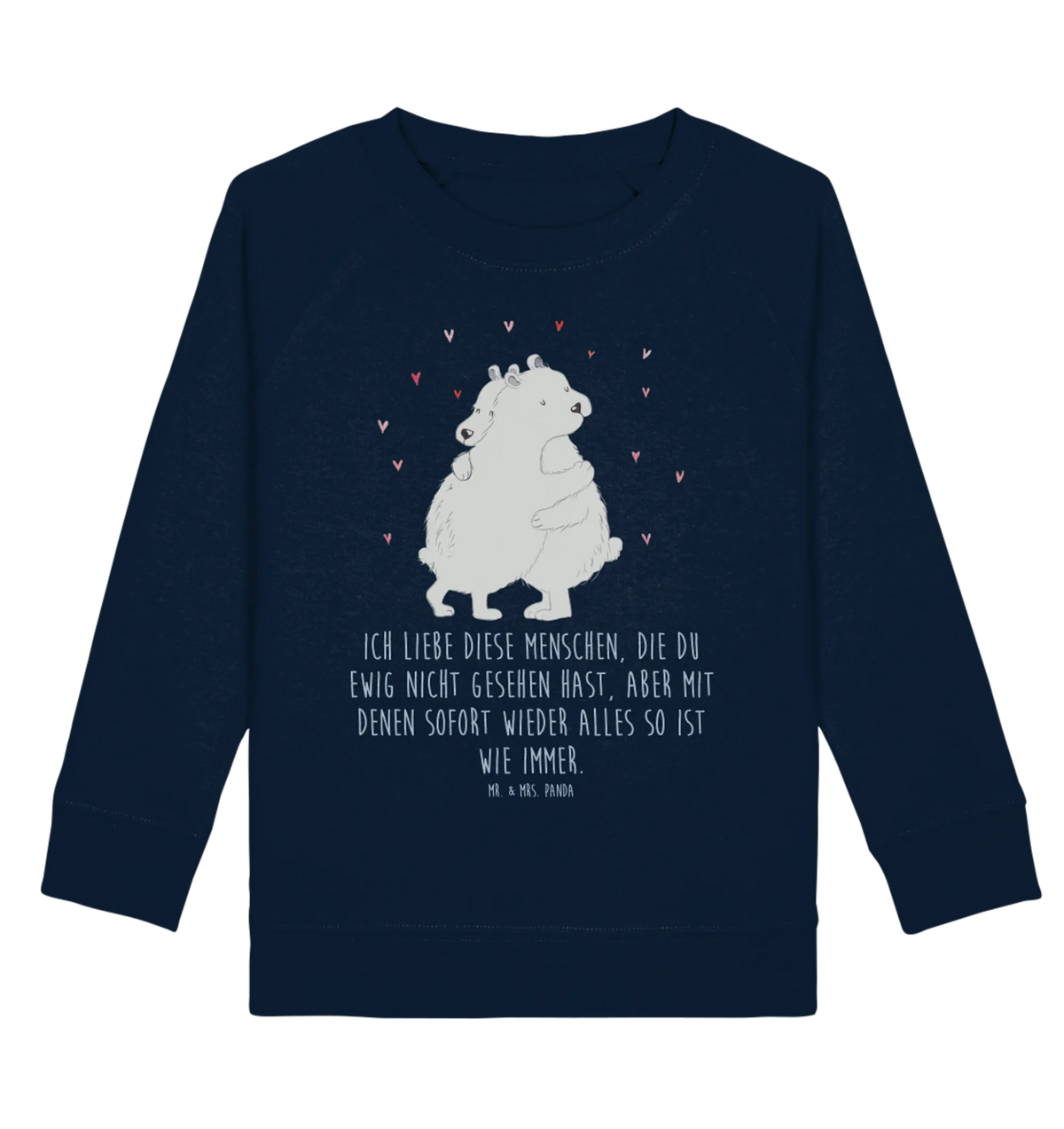 Organic Kinder Pullover Eisbär Umarmen Kinder Pullover, Kinder Sweatshirt, Tiermotive, Lustige Sprüche, Tiere, Gute Laune