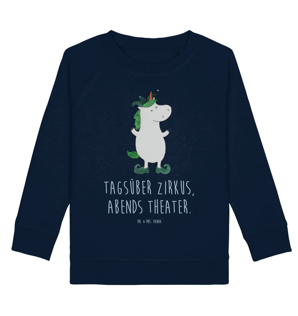 Organic Kinder Pullover Einhorn Joker Kinder Pullover, Kinder Sweatshirt, Unicorn, Einhorn Deko, Einhorn, Einhörner, Hofnarr, Kasper, Gaukler, Mittelalter