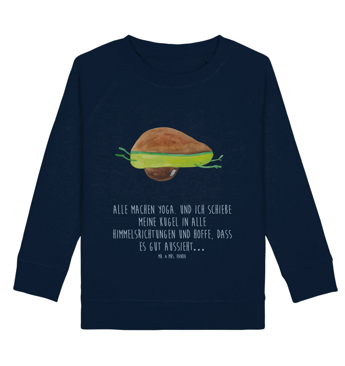 Organic Kinder Pullover Avocado Yoga Kinder Pullover, Kinder Sweatshirt, Gesund, Vegan, Avocado, Veggie, Avocado Yoga Vegan