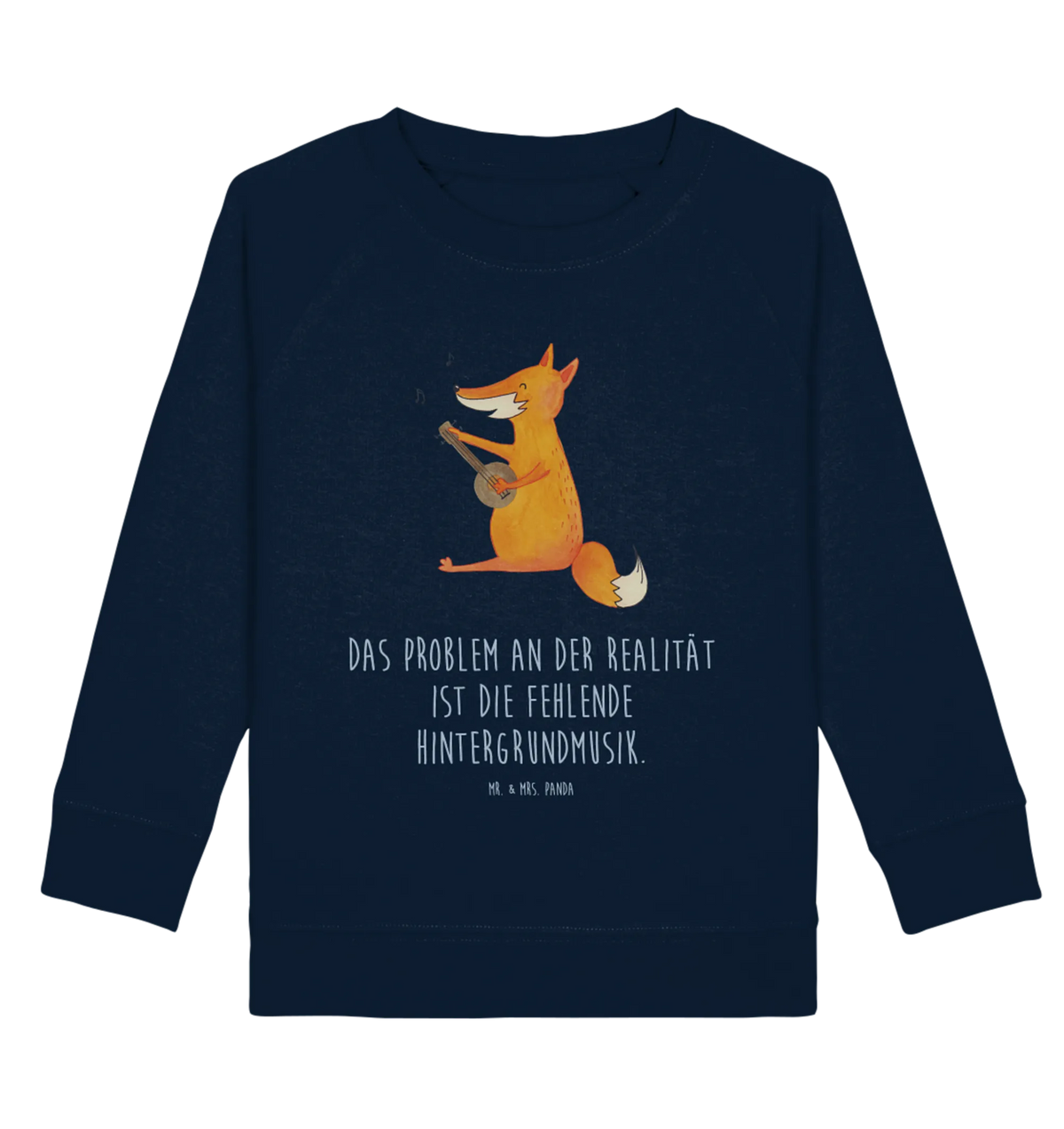 Organic Kinder Pullover Fuchs Gitarre Kinder Sweatshirt, Kinder Pullover, Fuchs, Musik Spruch, Musikerin, Sänger, Geschenk Musiker, Gitarre, Füchse, Sängerin