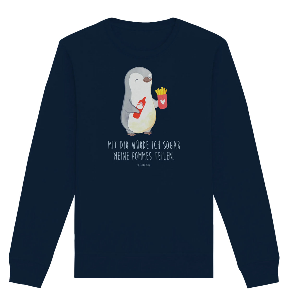 Baumwoll Pullover Pinguin Pommes Pullover, Pullover Männer, Pullover Frauen, Sweatshirt, Sweatshirt Männer, Sweatshirt Frauen, Unisex, Liebe, Partner, Freund, Freundin, Ehemann, Ehefrau, Heiraten, Verlobung, Heiratsantrag, Liebesgeschenk, Jahrestag, Hocheitstag, Valentinstag, Geschenk für Frauen, Hochzeitstag, Mitbringsel, Geschenk für Freundin, Geschenk für Partner, Liebesbeweis, für Männer, für Ehemann