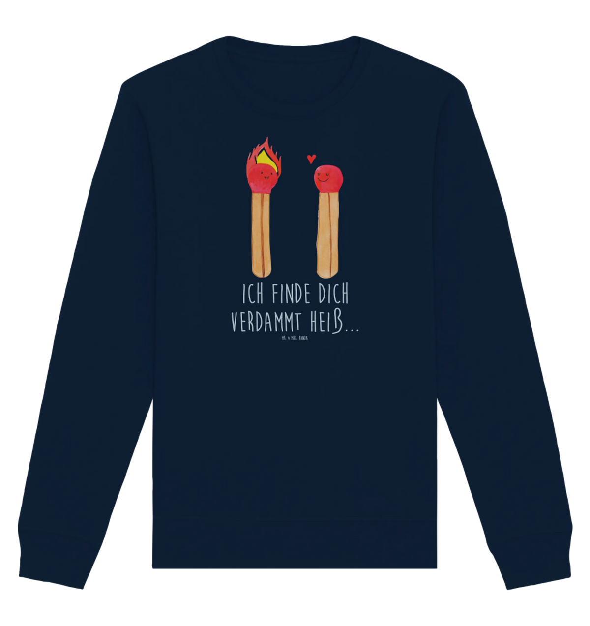 Baumwoll Sweatshirt Streichhölzer Pullover, Pullover Männer, Pullover Frauen, Sweatshirt, Sweatshirt Männer, Sweatshirt Frauen, Unisex, Liebe, Partner, Freund, Freundin, Ehemann, Ehefrau, Heiraten, Verlobung, Heiratsantrag, Liebesgeschenk, Jahrestag, Hocheitstag, Streichhölzer
