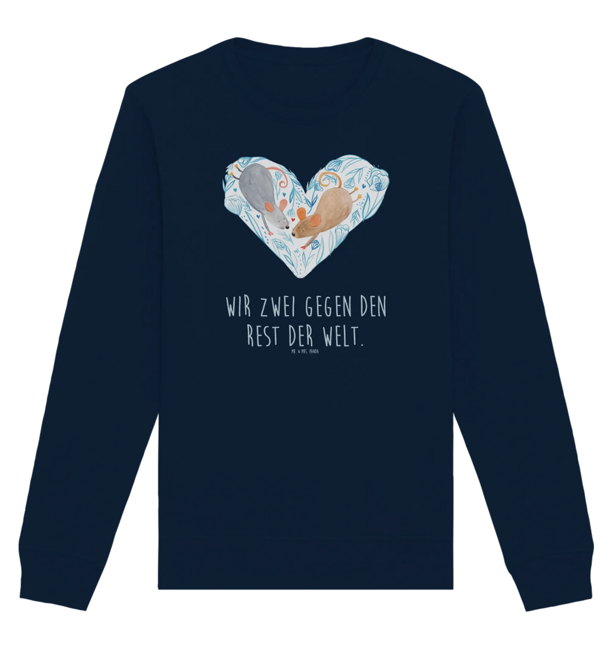 Baumwoll Pullover Mäuse Herz Pullover, Pullover Männer, Pullover Frauen, Sweatshirt, Sweatshirt Männer, Sweatshirt Frauen, Unisex, Liebe, Partner, Freund, Freundin, Ehemann, Ehefrau, Heiraten, Verlobung, Heiratsantrag, Liebesgeschenk, Jahrestag, Hocheitstag, Maus, Mäuse, Liebesbotschaft, Liebesbeweis, Hochzeit, Lieblingsmensch, Gemeinsamkeit, Love, Geschenk für zwei
