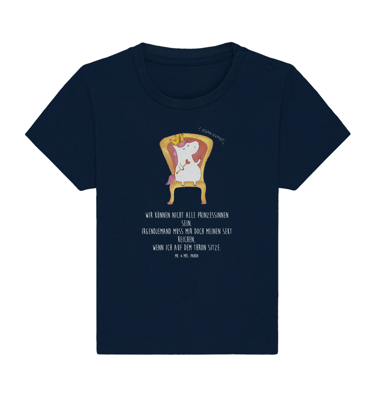 Organic Baby Shirt Einhorn König